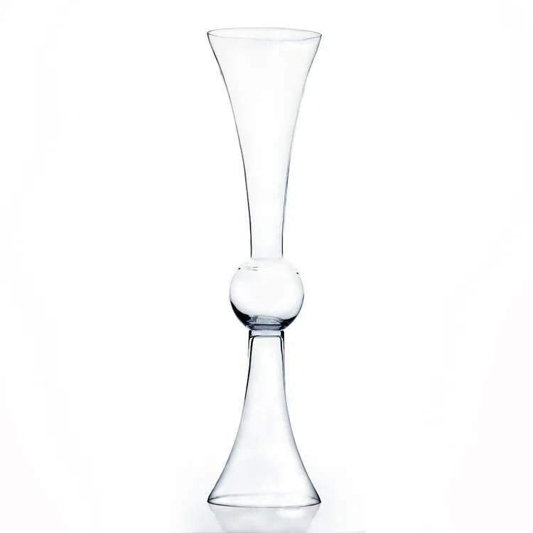 24" Glass Trumpet Vase