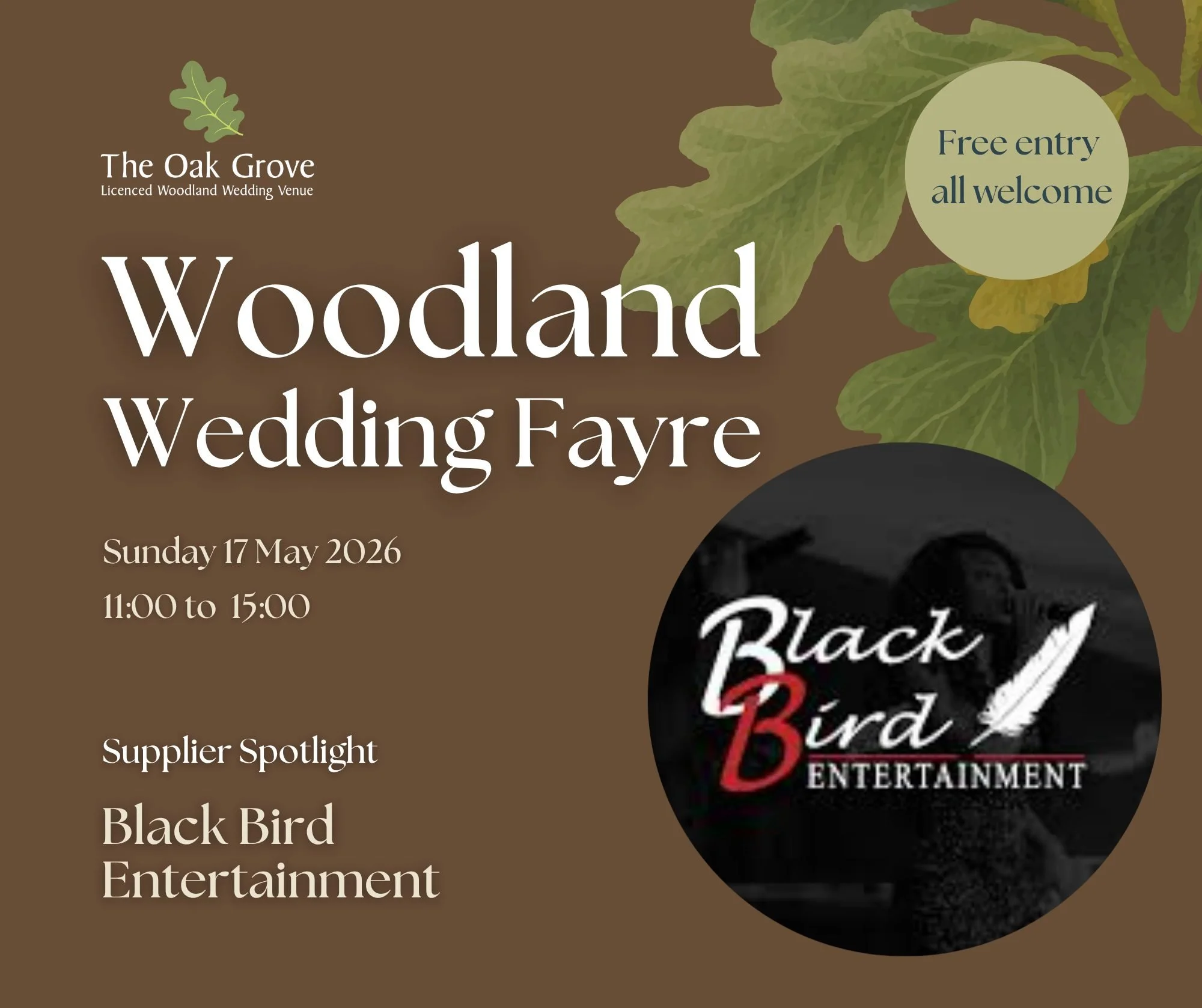 🎶 Supplier Spotlight: Black Bird Entertainment

Set the perfect atmosphere for your wedding day.
Black Bird Entertainment provides incredible live music and entertainment to keep your guests dancing and your day flowing beautifully.

Because great m