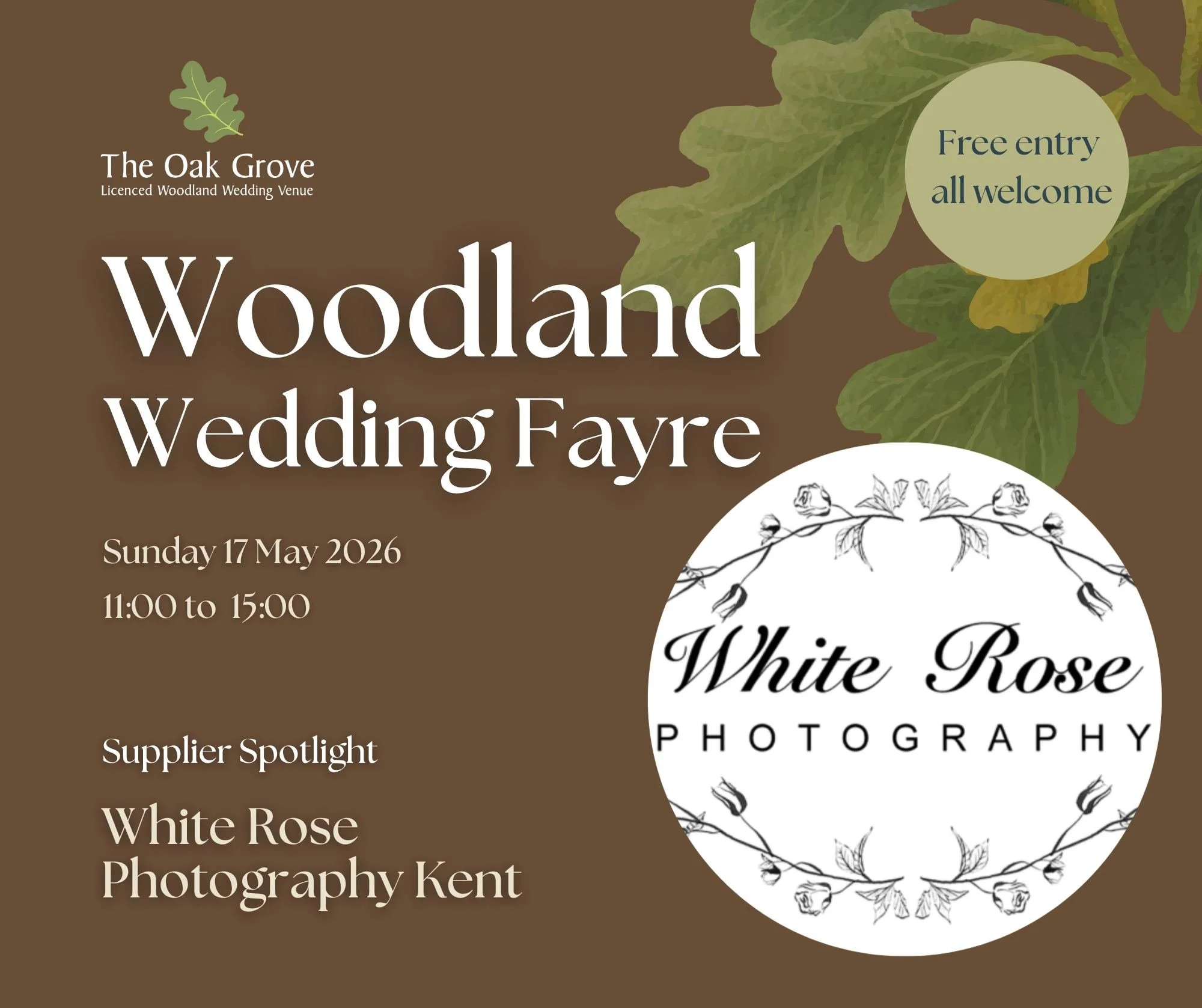 🌹 Supplier Spotlight: White Rose Photography Kent

Timeless, elegant photography that tells your love story beautifully.
White Rose Photography Kent specialises in capturing those genuine, meaningful moments throughout your wedding day.

✨ Meet them