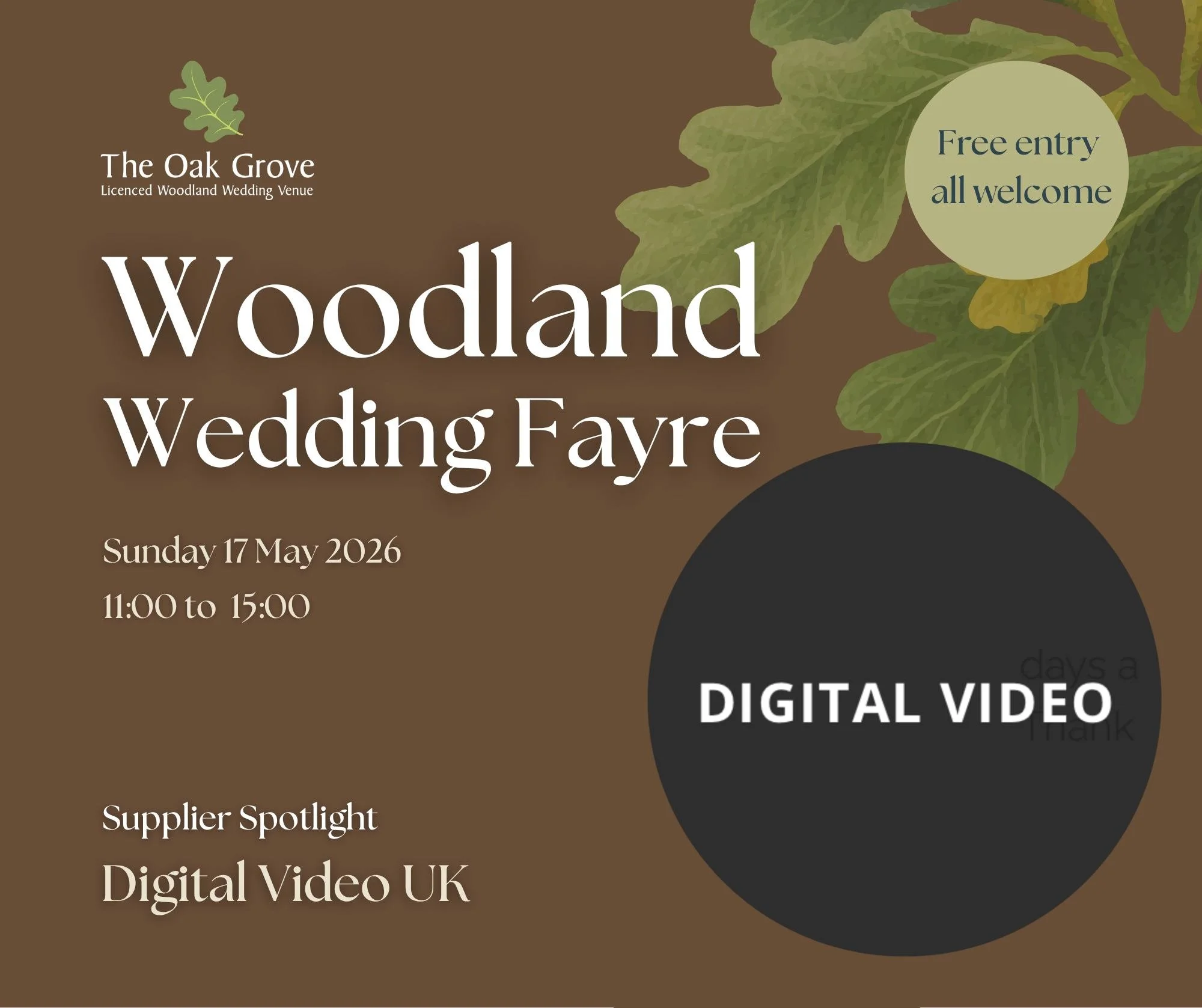 🎥 Supplier Spotlight: Digital Video UK

Relive your wedding day&hellip; again and again.

Digital Video UK are wedding media specialists, capturing your day through cinematic film, photography, and even immersive 360&deg; video, so you don&rsquo;t m