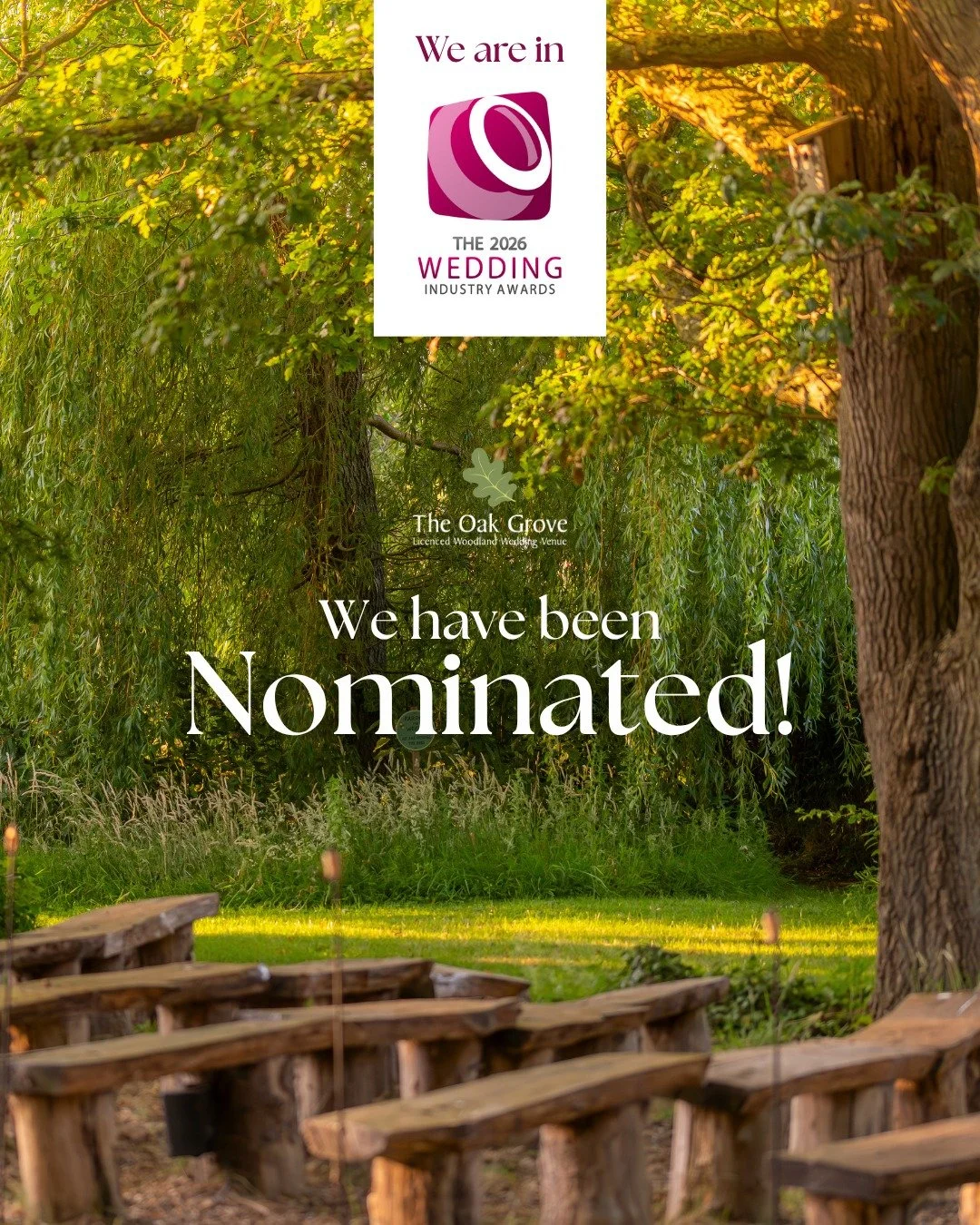 Only one week to go!

We&rsquo;re thrilled to have been nominated for The Wedding Industry Awards in the &lsquo;Venue Other&rsquo; category.

But to have the chance of reaching the next stage, we need votes from the people at the heart of what we do 