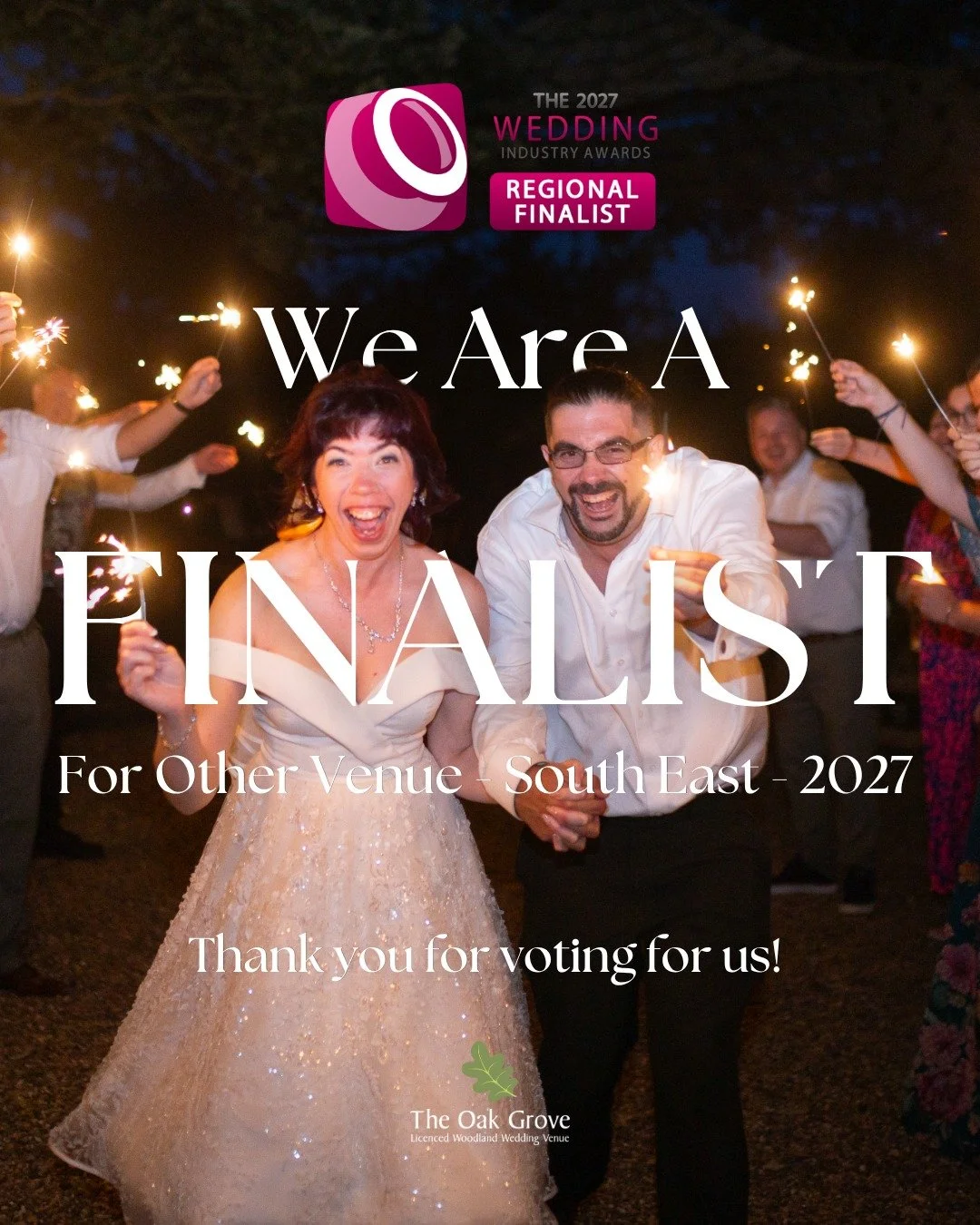 ✨ WE&rsquo;RE REGIONAL FINALISTS! ✨

We&rsquo;re absolutely delighted to share that The Oak Grove has been named a South East Regional Finalist at The Wedding Industry Awards (@twia_official) in the Best Wedding Venue &ndash; Other category! 🌿

A hu