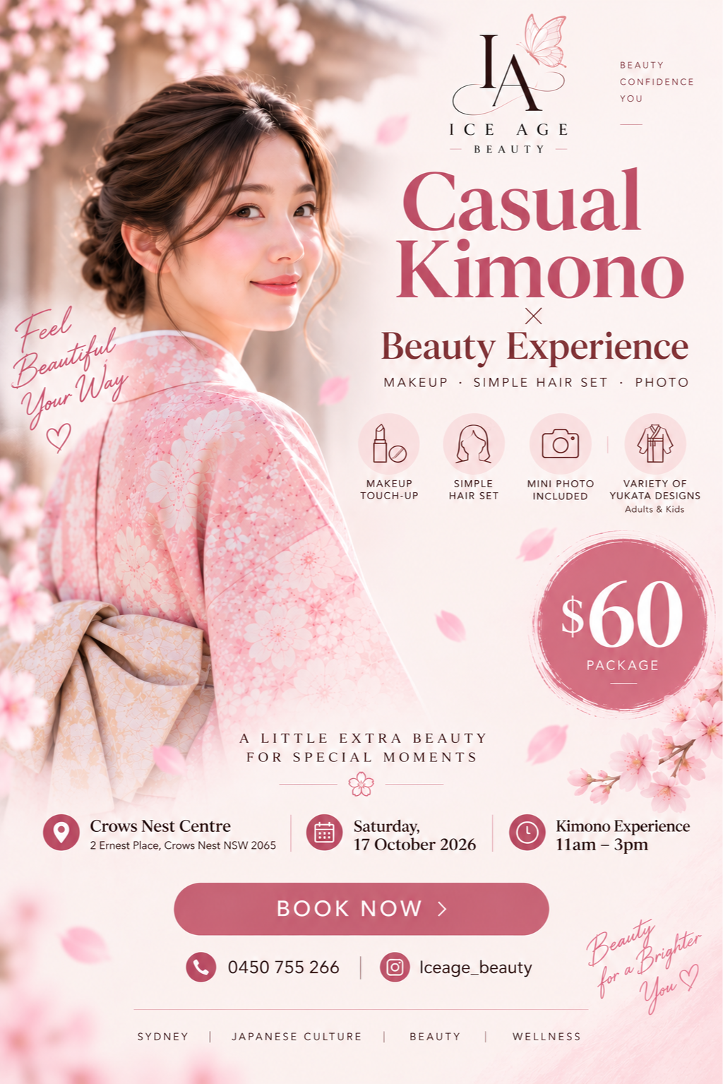 JAPANESE KIMONO EXPERIENCE  Step into a little piece of Japan.