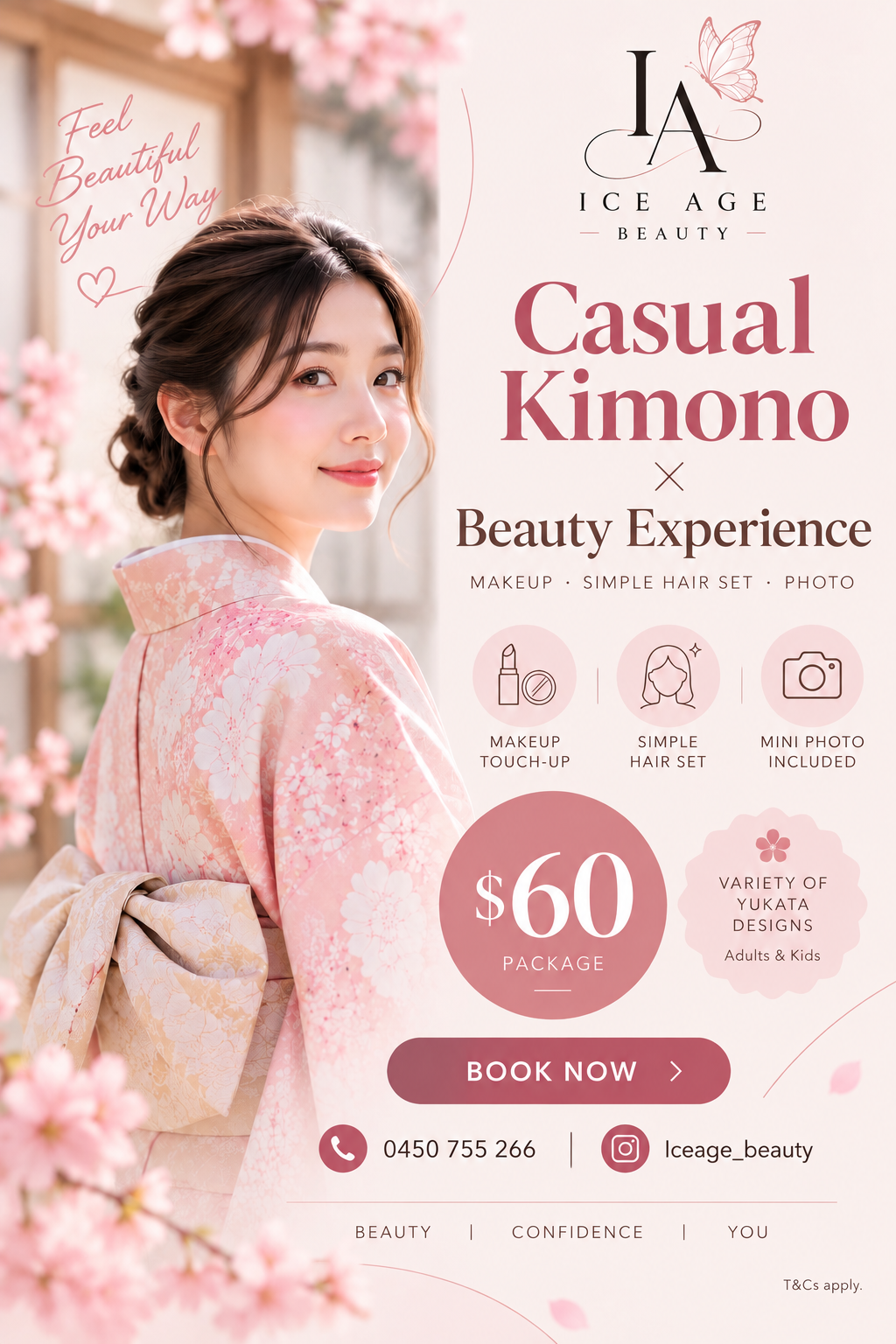 Casual Kimono × Beauty Experience (Deposit)