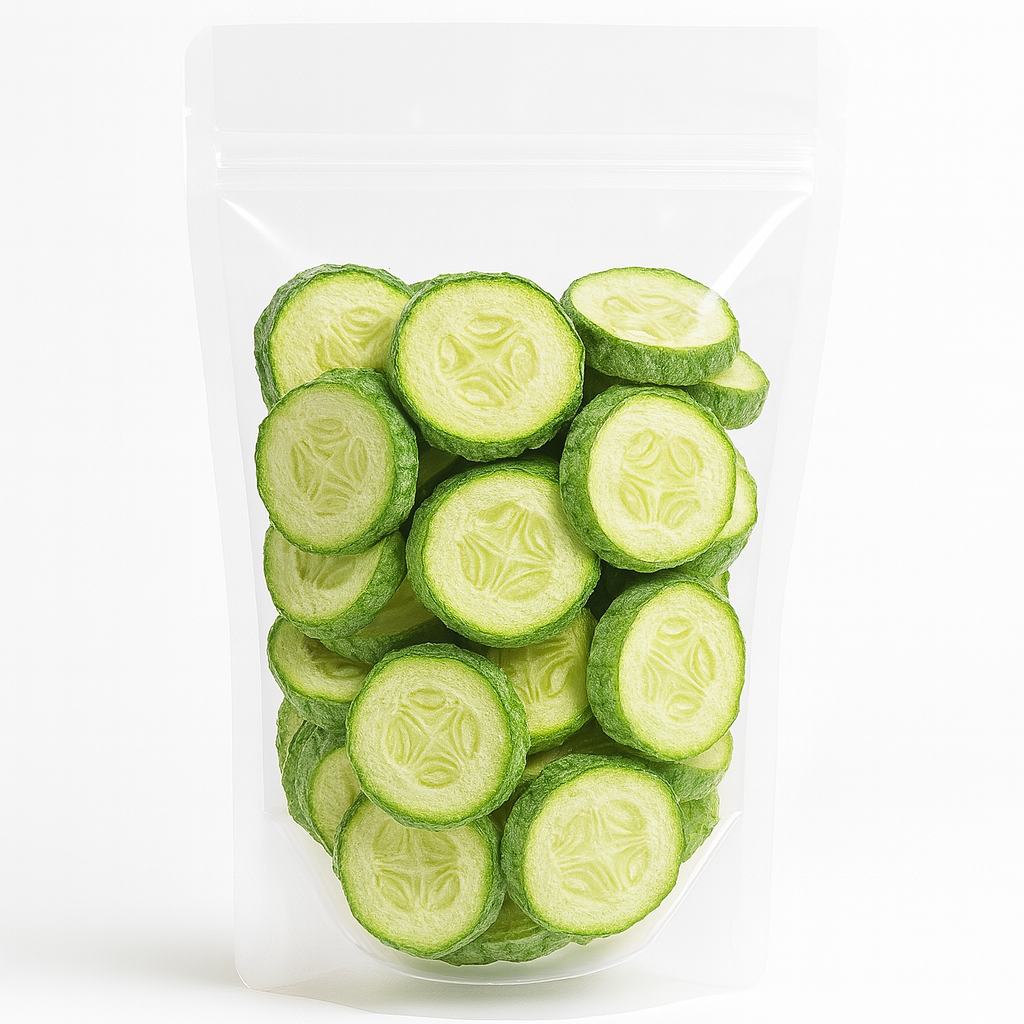 Courgette en tranches lyophilisée
