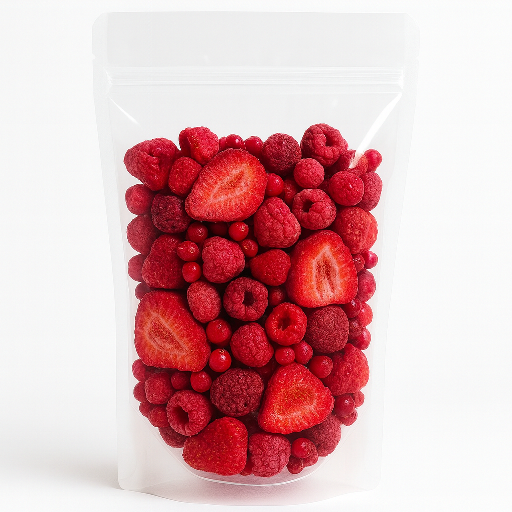 Fraise, framboise & groseillle lyophilisées