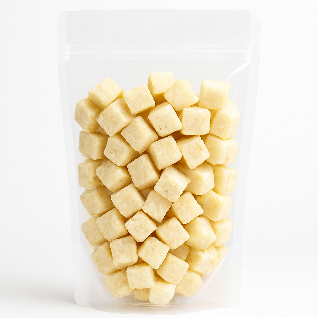 Fruit de la passion en cubes lyophilisés