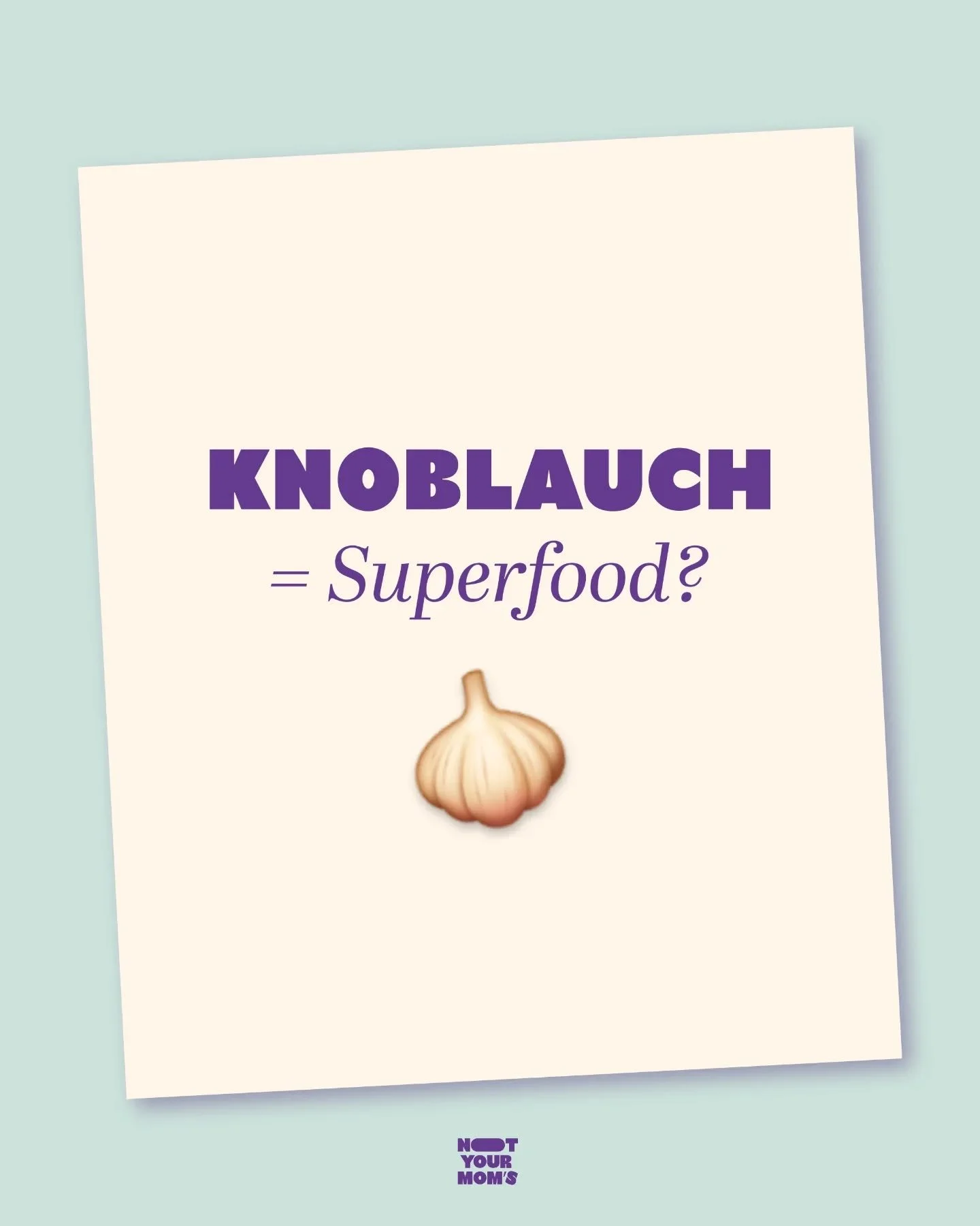 Ist Knoblauch wirklich ein Superfood? Oder doch nur zum Vampire verjagen.. 🧄👀

Wir finden Knoblauch hat den Titel &quot;Superfood&quot; schon sehr verdient! 🫶🏻

Deswegen findet ihr auch in unseren Chili und Jalape&ntilde;o GARLIC So&szlig;en eine
