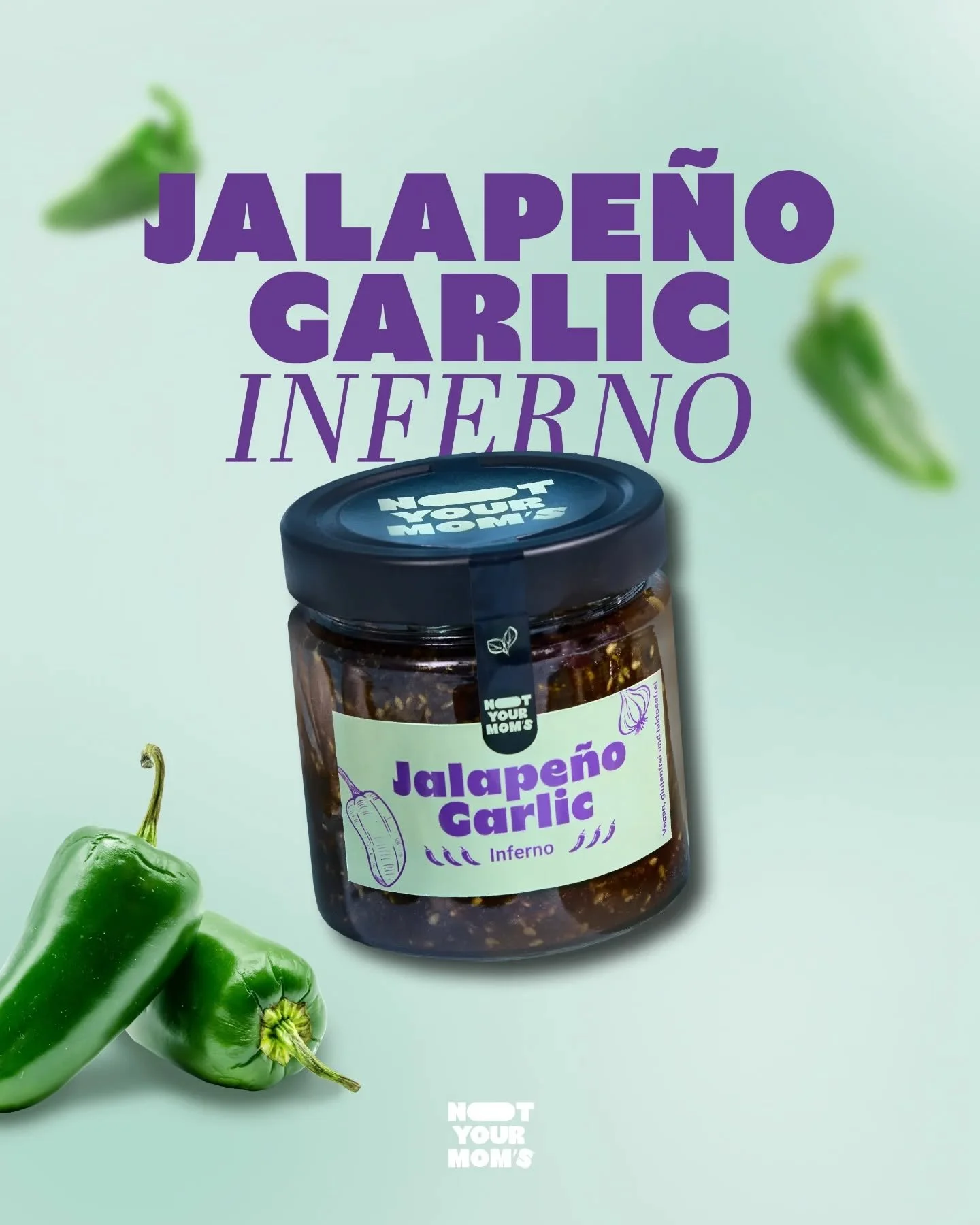 Unsere So&szlig;en-Vorstellung geht in die letzte Runde 😌🫑 Part 3 

Wir d&uuml;rfen euch heute unsere neuste und sch&auml;rfste Sorte vorstellen: Jalape&ntilde;o Garlic Inferno 🥵

Jala Garlic ist ein bisschen anders als Chili Garlic, denn wie der 
