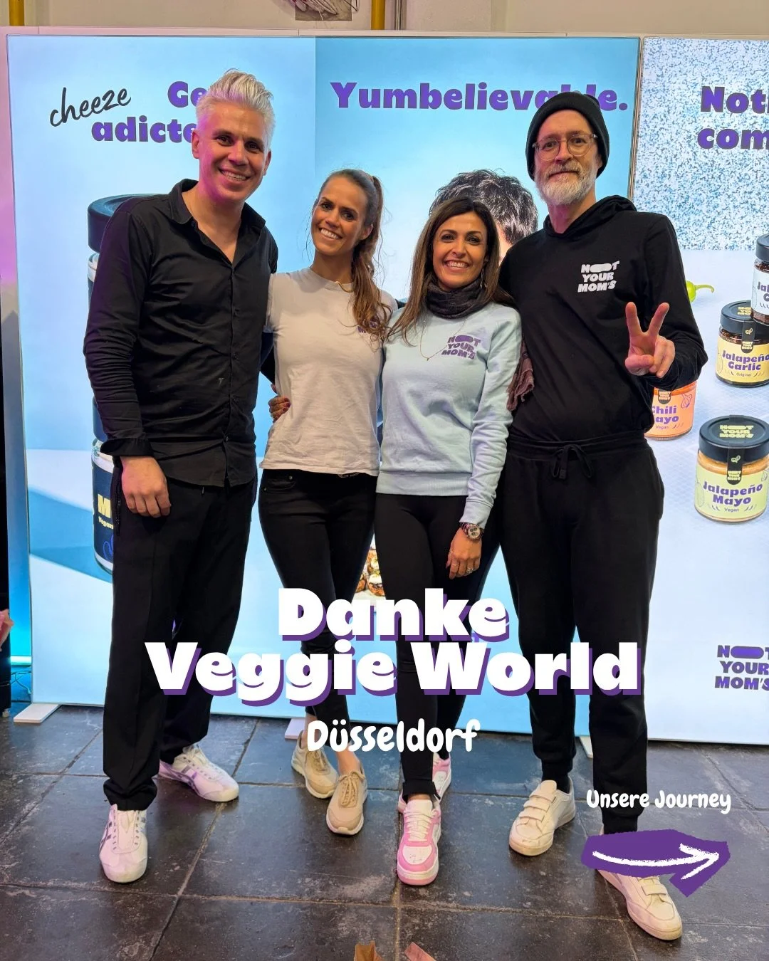 DANKE f&uuml;r euren Support auf der @officialveggieworld in D&uuml;sseldorf 💜😍

Wir sind immer noch &uuml;berw&auml;ltigt von den vielen Besucherinnen und Besuchern, die sich teilweise fast eine Stunde angestellt haben, um unseren Momzarella zu pr