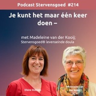 Ik heb mijn 1e podcast mogen opnemen met Diana Stassen van Ster in Zorg. 
Heel benieuwd hoe jullie daarna luisteren en wat het met je doet. 
https://open.spotify.com/episode/5oyLsBJeDpW1fQSdVcTg9g?si=29f9ff1577364a13
# stervensbegeleiding #bereidjela