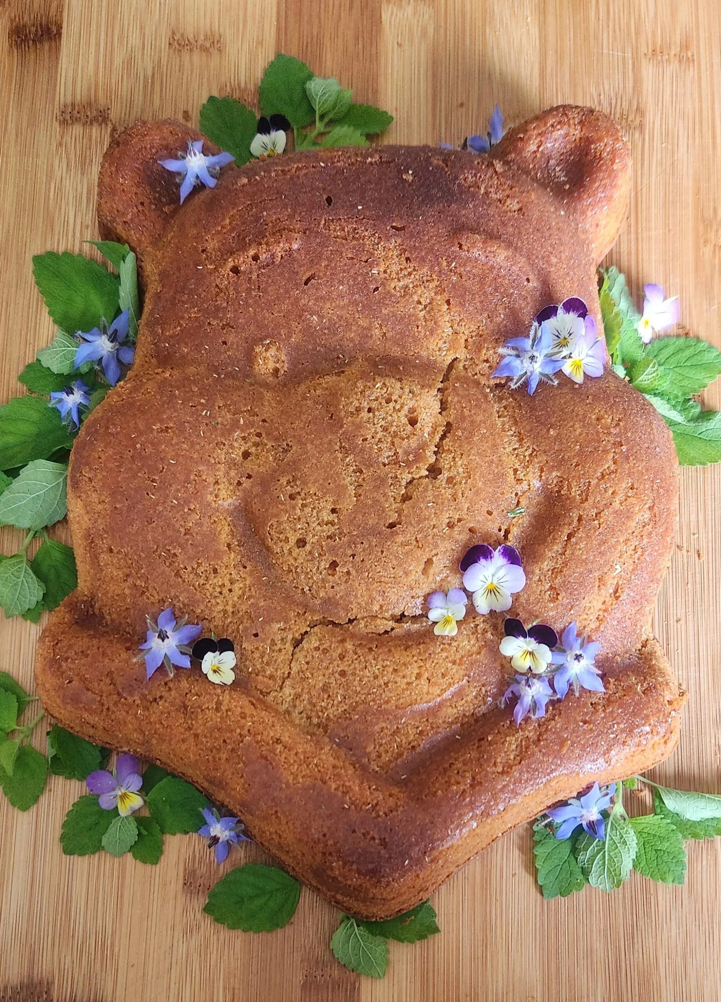 Zen Honey Winnie the Pooh Cake Recipe with Lemon Balm & Chamomile