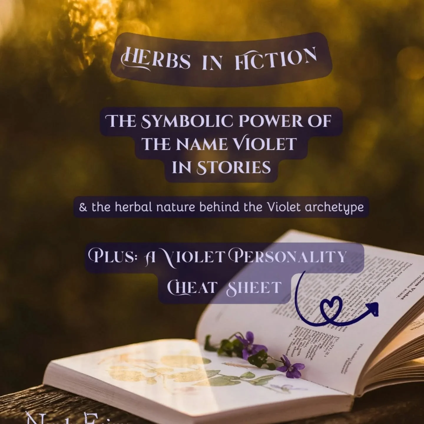 Well-loved oft used, the name Violet 💜 is found in many stories both modern and old.

To me, as an herbalist, violet means strength in an unobtrusive and wildly supportive way. And we can see this in some of the characters who have been given this b