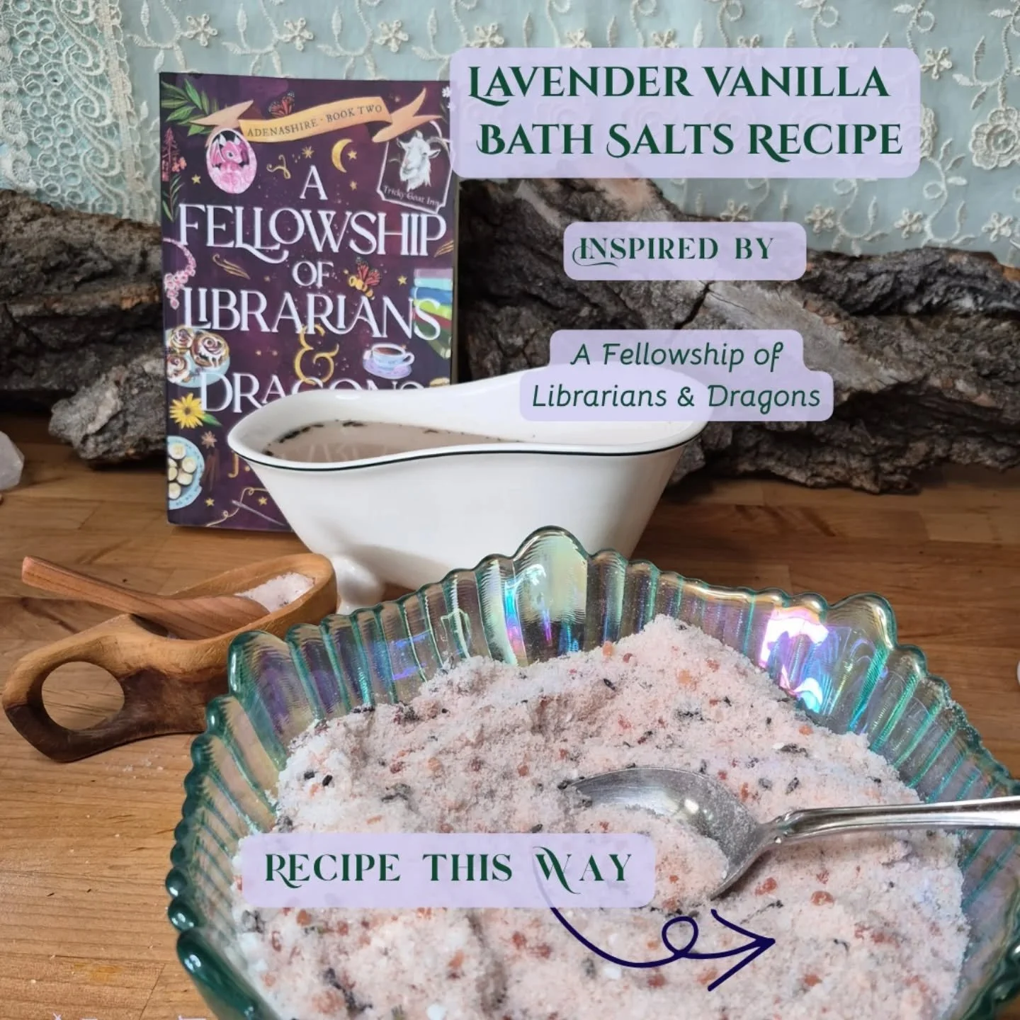 Doli Butterbuckle, who happens to be the kindest of dwarves. 

A Fellowship of Librarians &amp; Dragons by @jpennerauthor follows Doli, who is blessed with tea magic, fantastic baking skills, and the biggest heart. As the story progresses, Doli finds