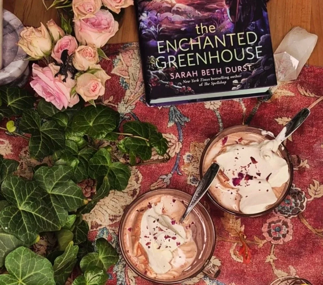 The Enchanted Greenhouse: Honeyed Rose Hot Cocoa Recipe for A Cozy Mug
