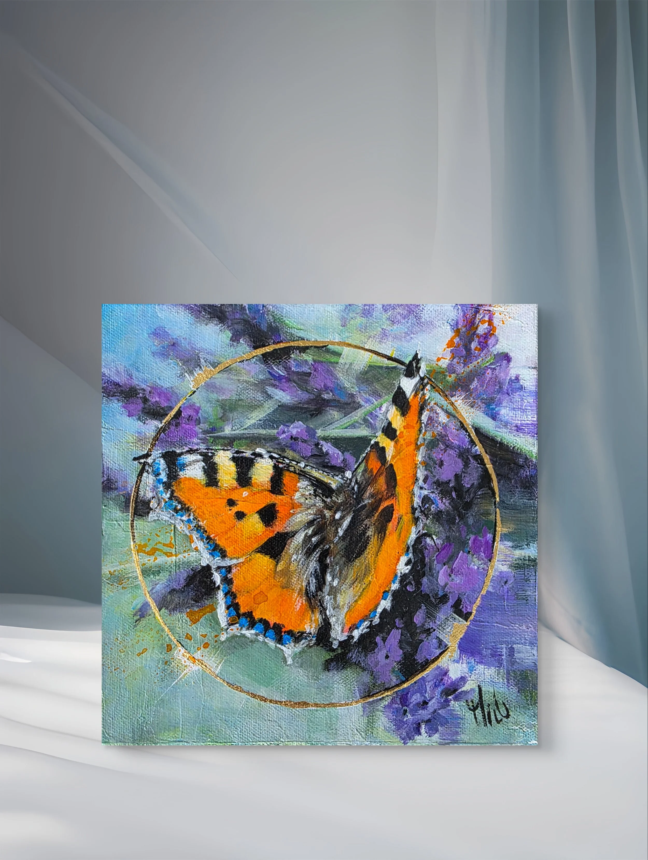 "Kleiner Fuchs" 20x20x4cm, -verfügbar- verschiedene Versionen