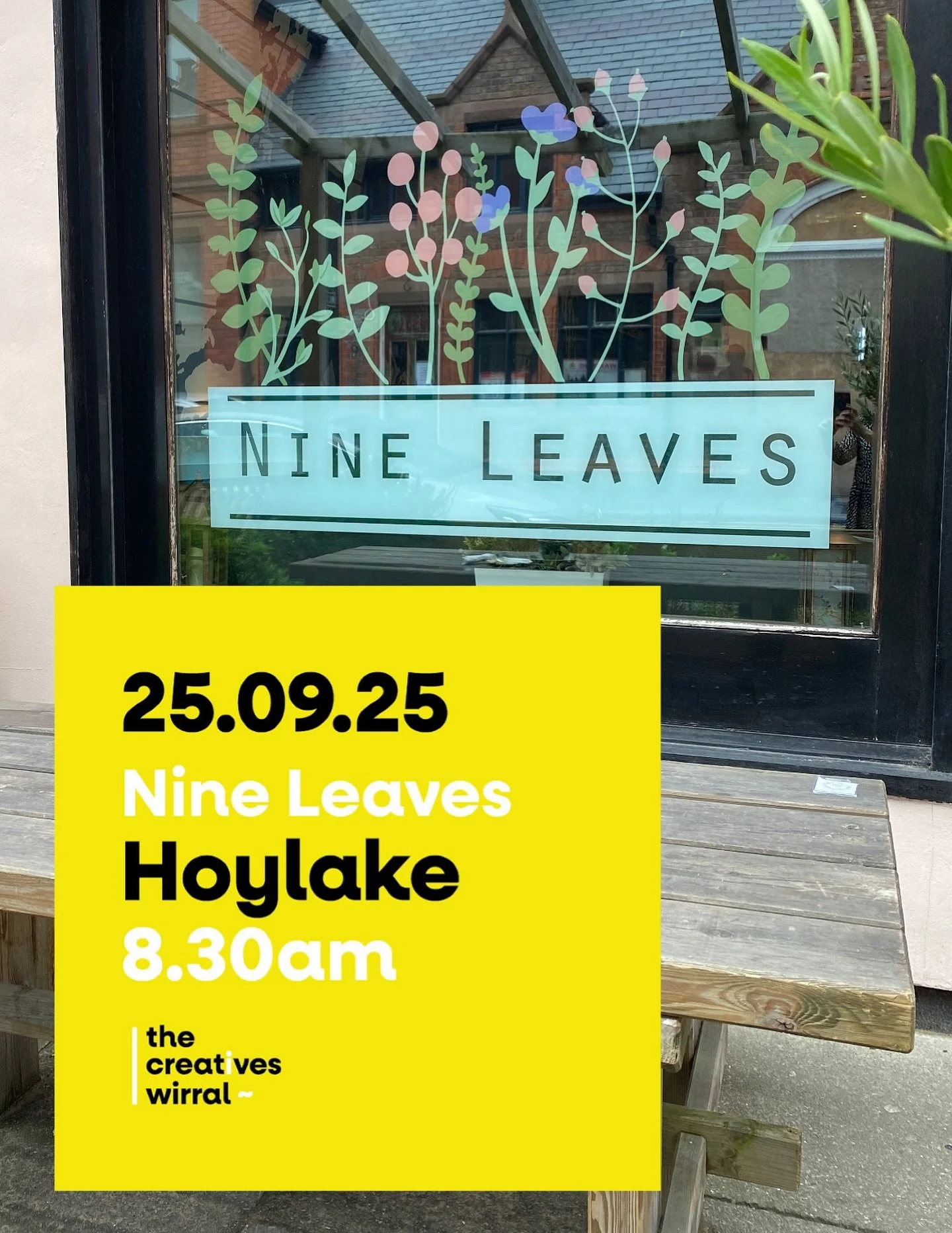 See you all at @nineleaveshoylake THIS Thursday for our next Creatives meet up! 

No ticket needed | FREE event