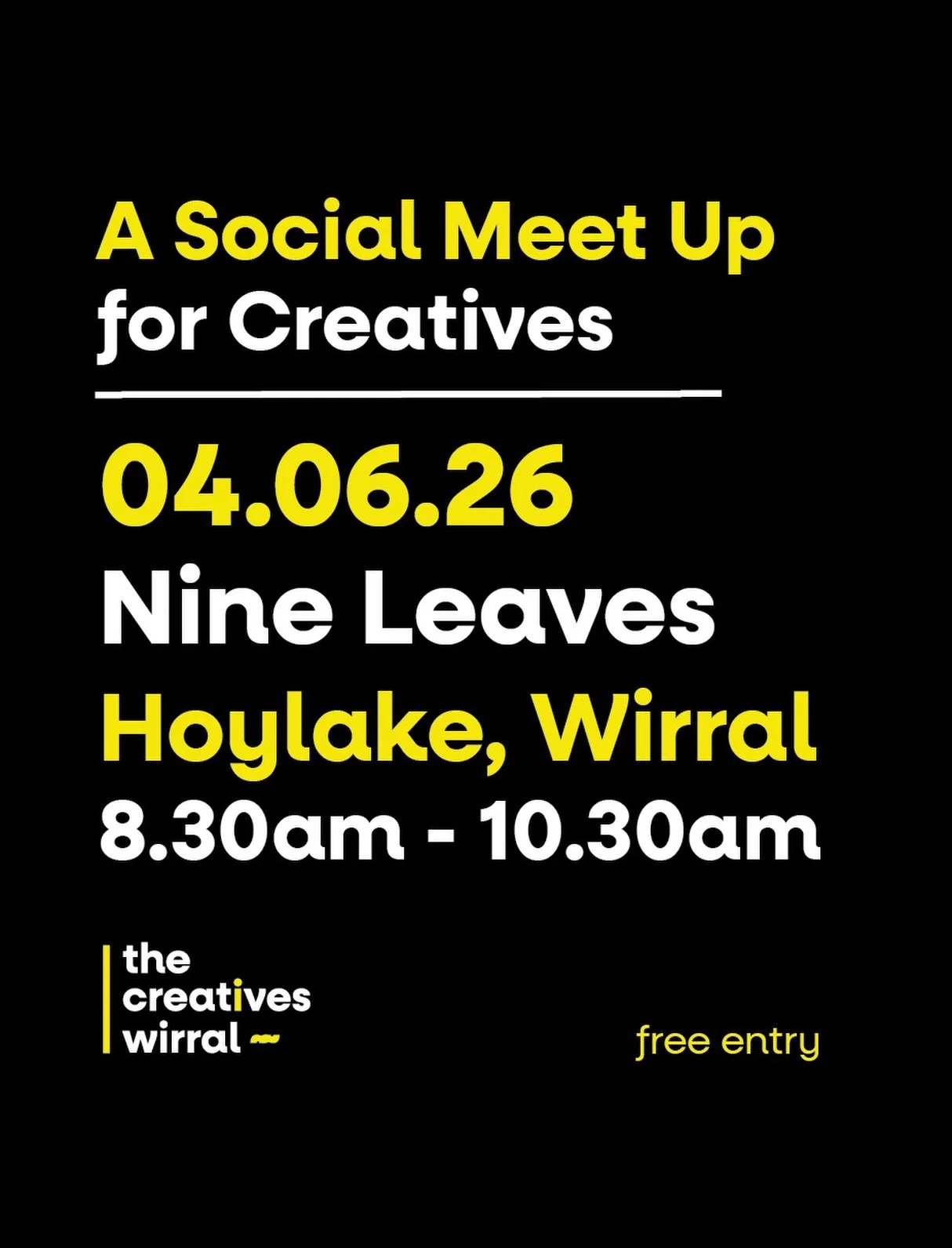 Networking doesn&rsquo;t have to be painful.

The Creatives Wirral is a relaxed social meet-up for creatives, freelancers, business owners and anyone who wants to connect with like-minded people&mdash;without the usual awkwardness.

No sales pitches.