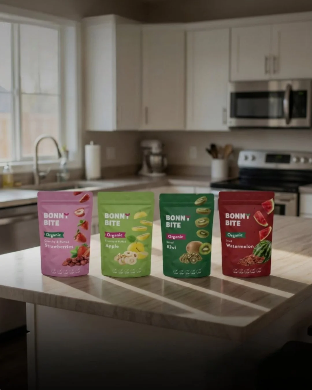 A peaceful morning starts in the kitchen. Keeping your favourite Bonny Bite products on the counter as a reminder that healthy choices can be the easiest ones to make! 

#bonnybiteuk #organic #organicfruit #organicfruitsnacks #snacksmarter #healthyha