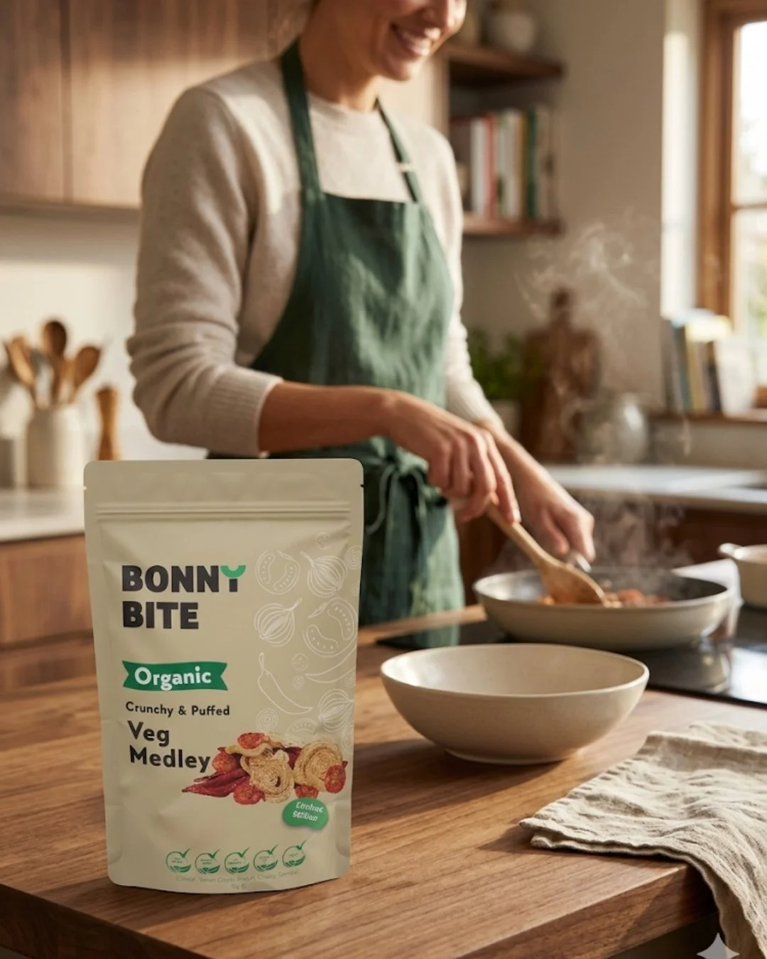 Stop settling for boring meals and start transforming them with a sprinkle of Bonny Bite magic. Our Veg Medley adds an extraordinary crunch to your favourite soups, salads, and pastas while packing a punch of Vitamin A, C, and potassium. It&rsquo;s m