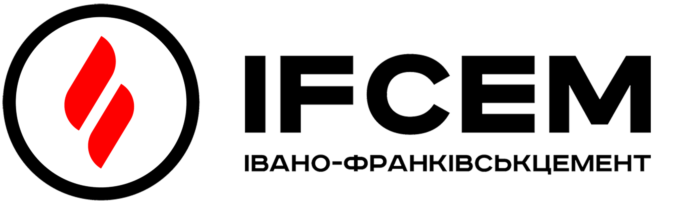 The FGM logo featuring a black background with a red flame-shaped symbol inside a black circle, and the company name 'FAM' with additional text beneath in Ukrainian.