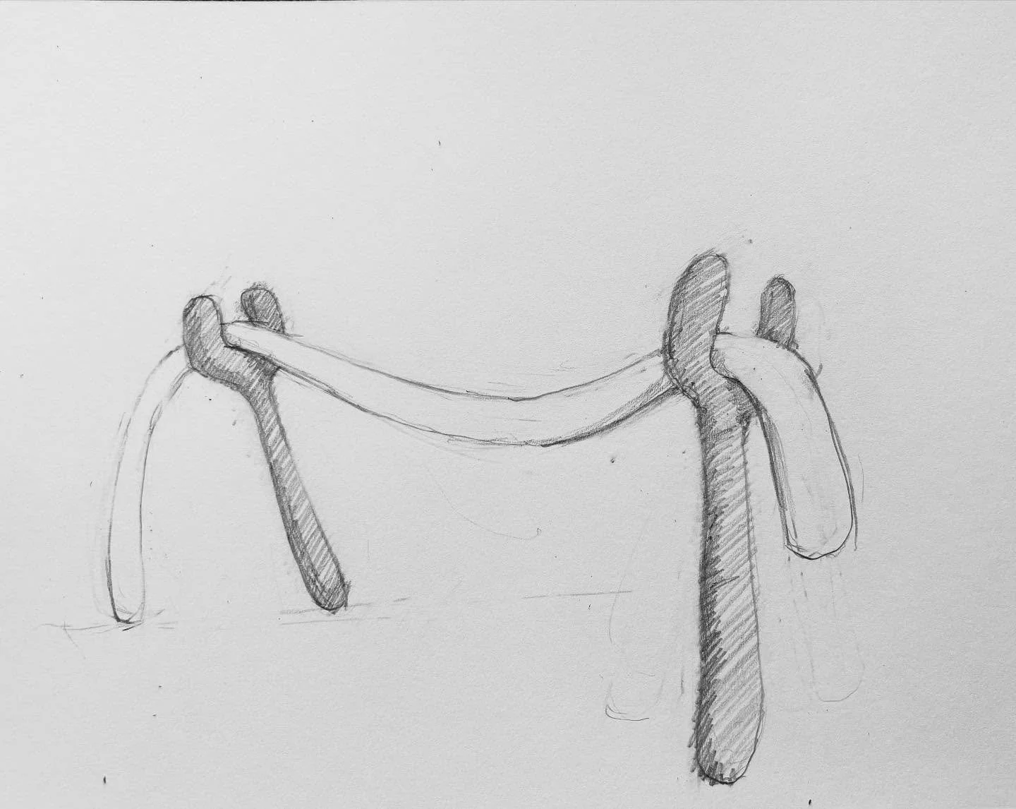 In this work I&rsquo;m using drawing to resolve  how a sculpture might work. I started the idea when I was on my residency @thread_senegal  when I was inspired by the irrigation systems used on a nearby plantation. The idea was then developed in the 