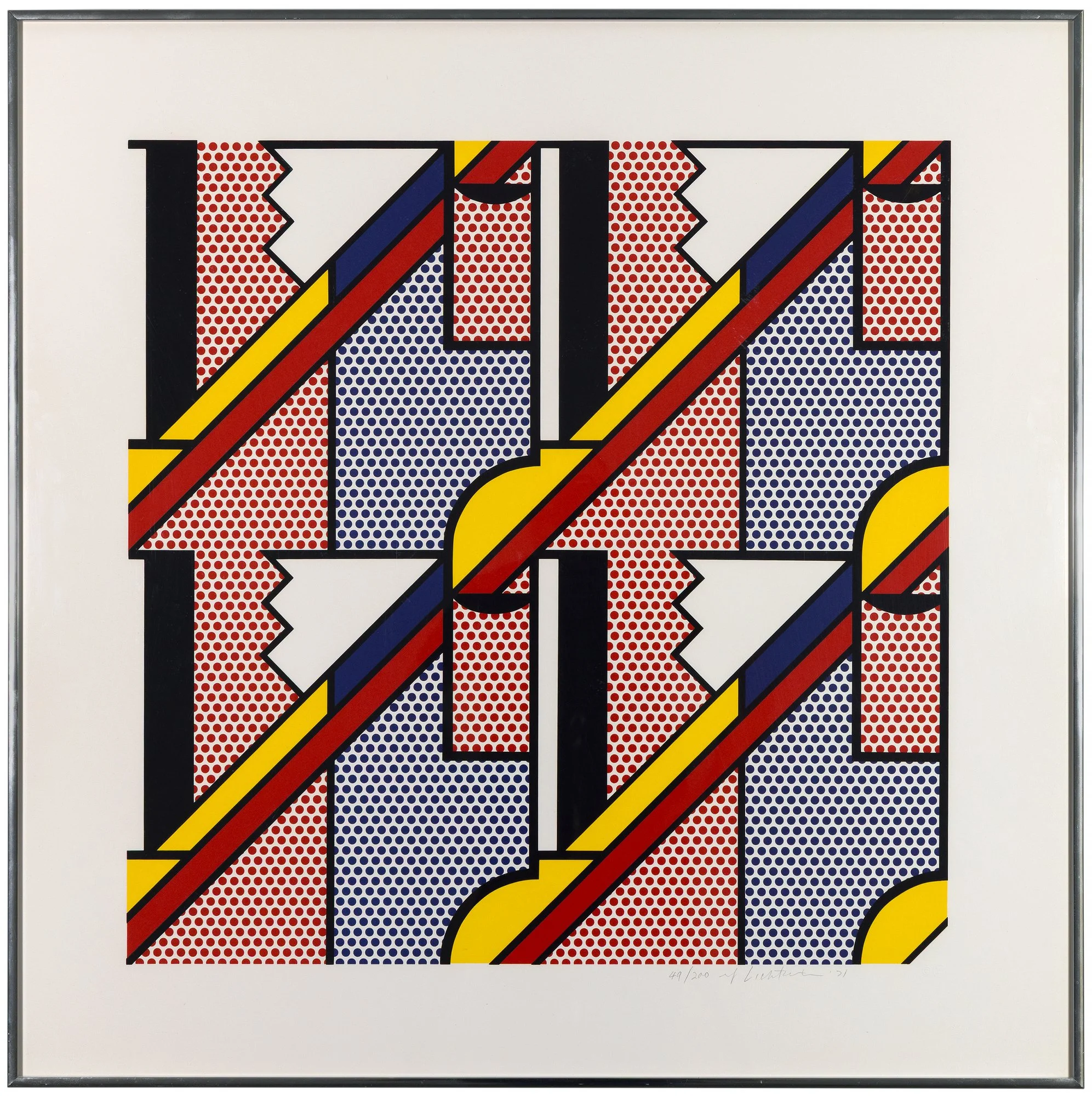 Roy Lichtenstein, "Modern Print"