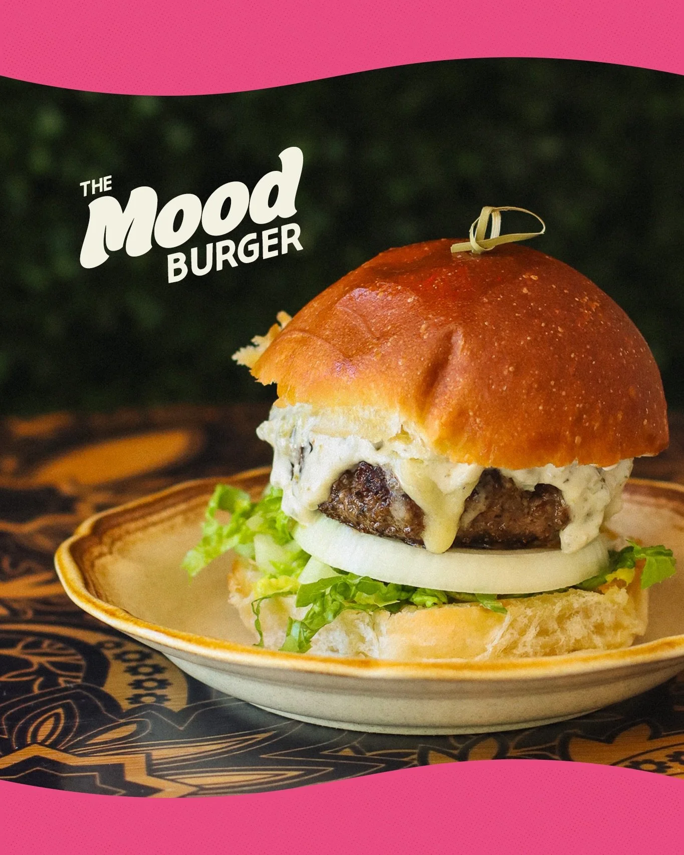 After a year and a half of pestering us for a burger&hellip; it finally happened. 🍔 Introducing the MOOD Burger, created for our resident water wizard and secret weapon in the kitchen, @moq008.

Blend of @nakyrsie_meats ground beef + bone marrow, co