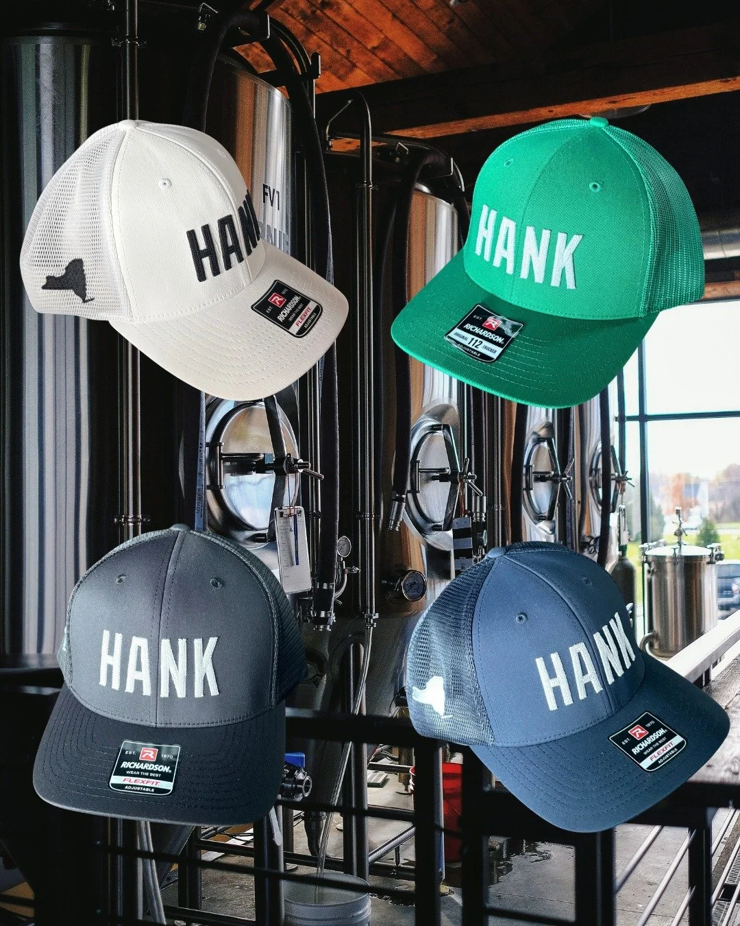A few new colors, a few different styles, and plenty of ways to rep Hank wherever you&rsquo;re headed. Available now at the brewery.