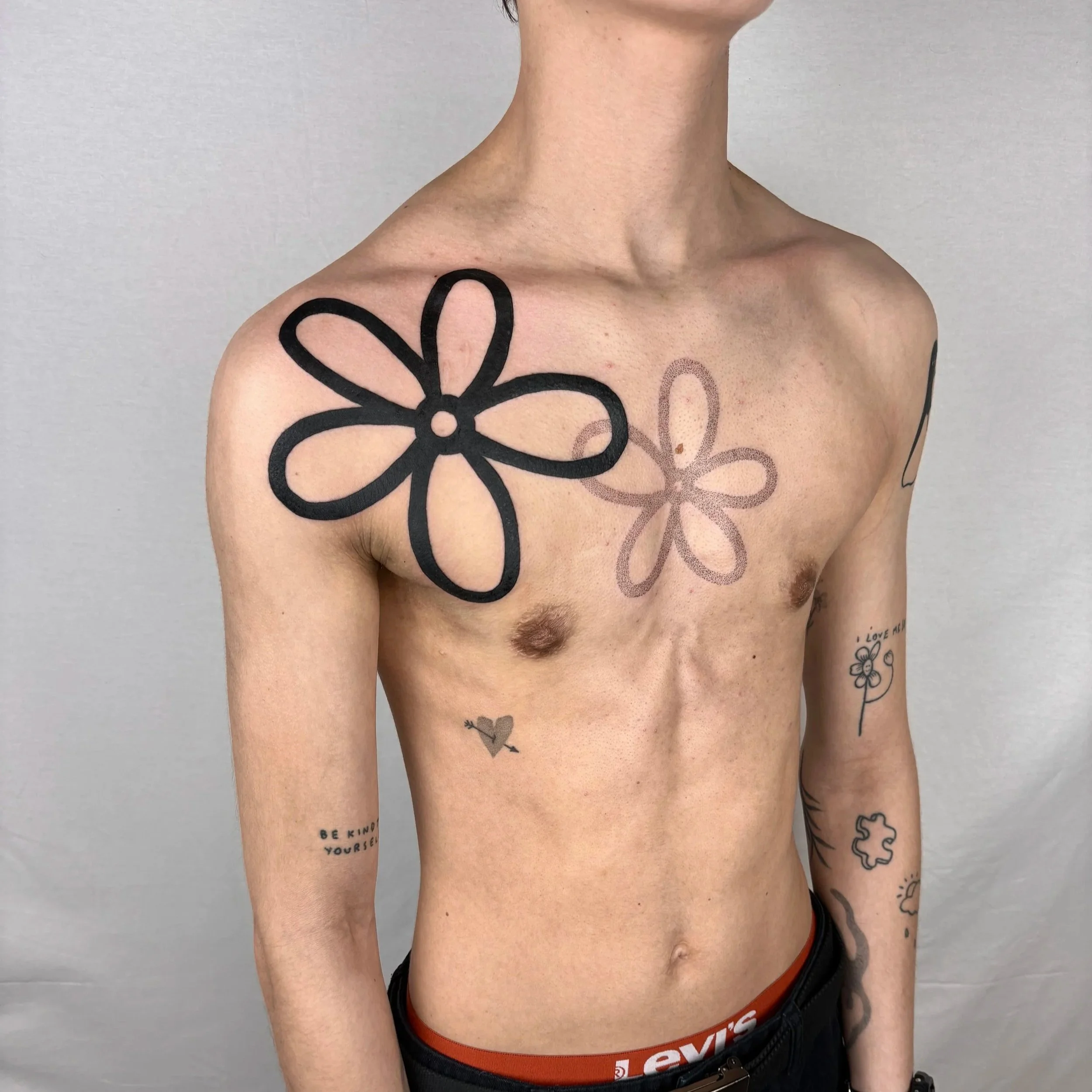 blackwork flower
