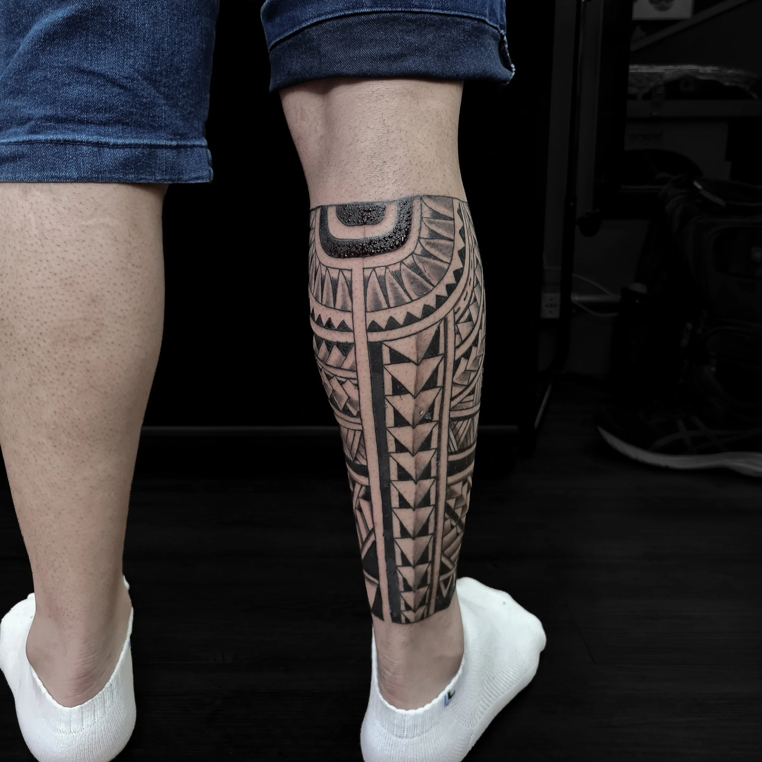 polynesian sleeve tattoo