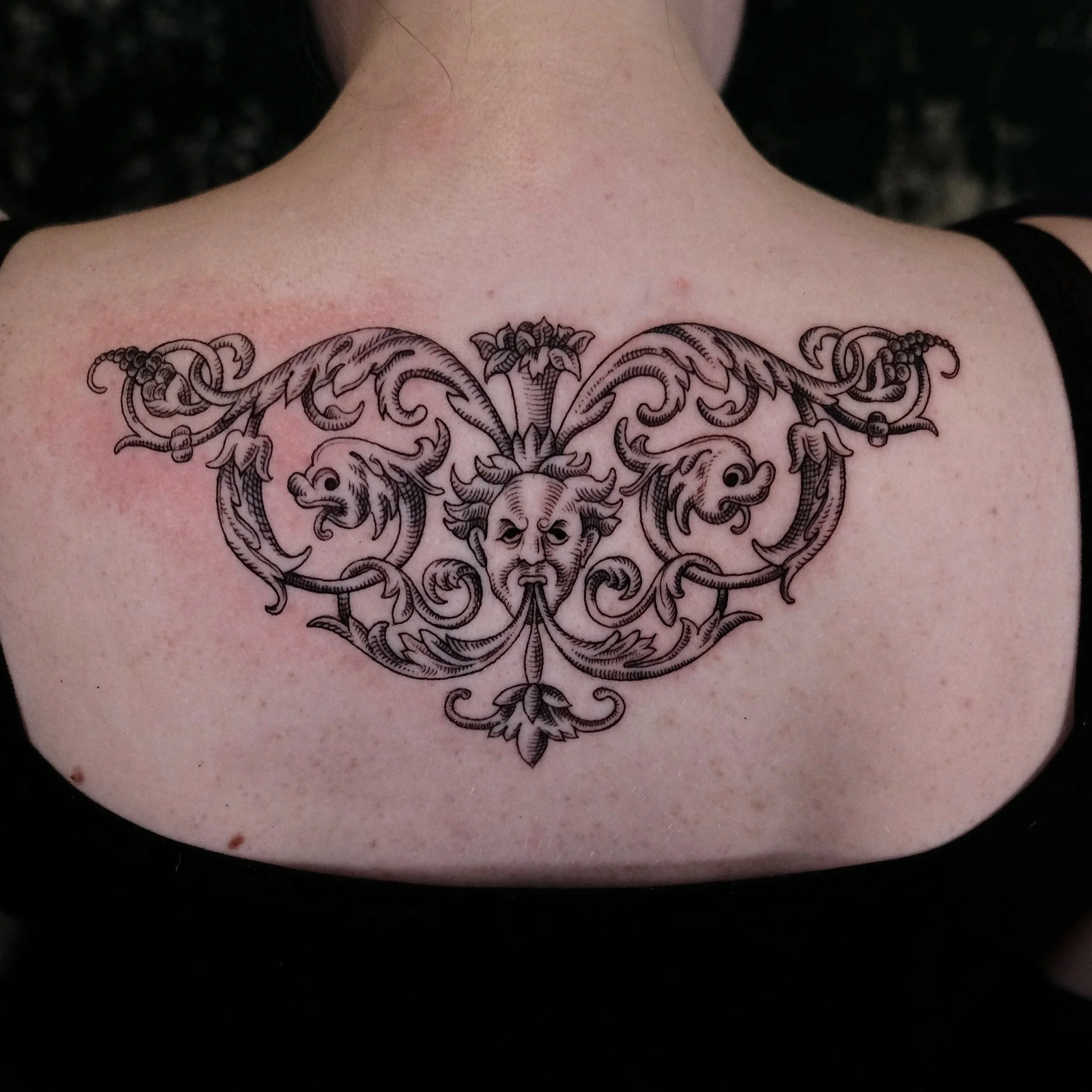 etching, engraving, woodcarving tattoo