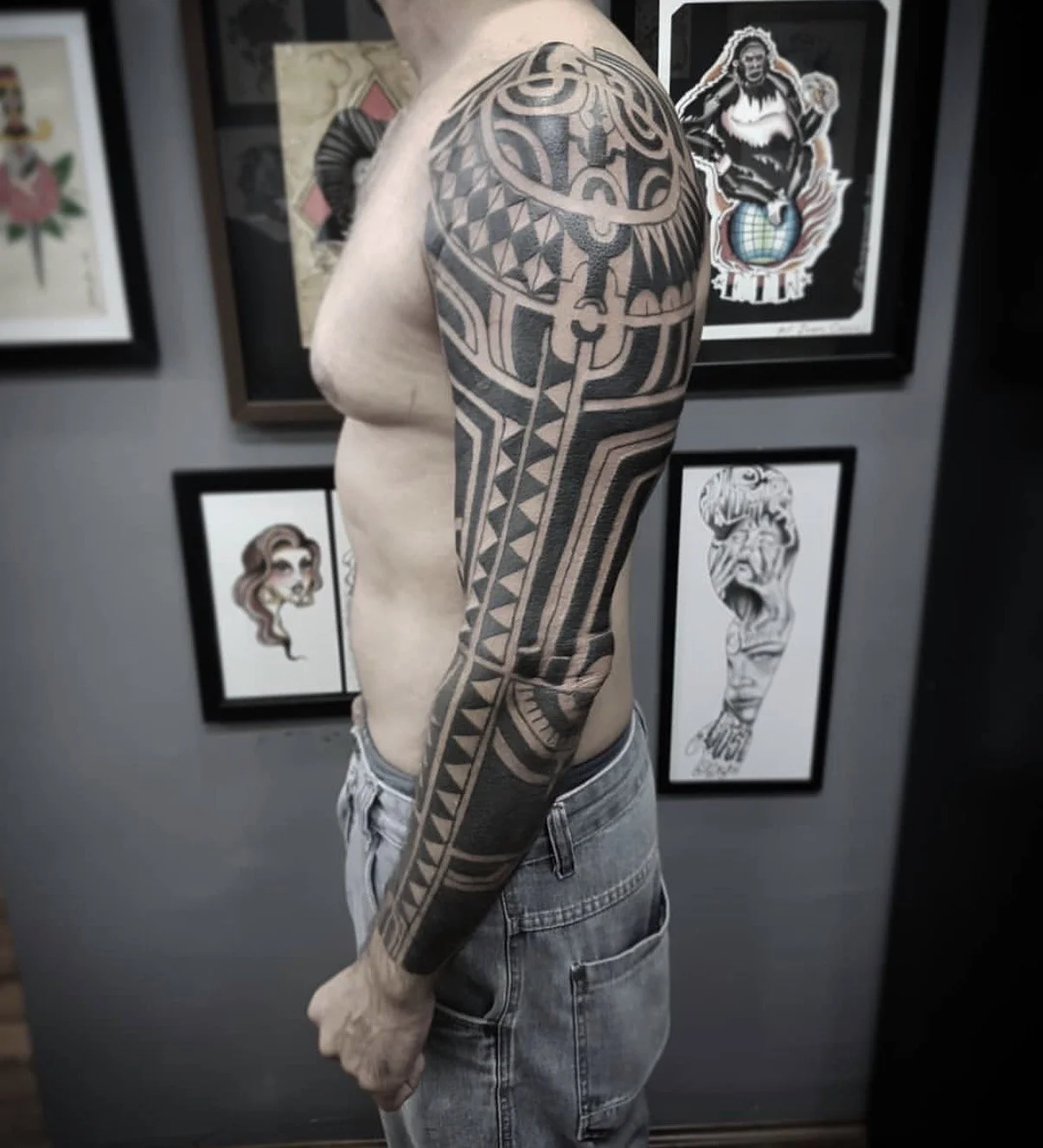 maori sleeve tattoo