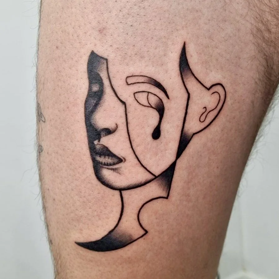 abstract woman face