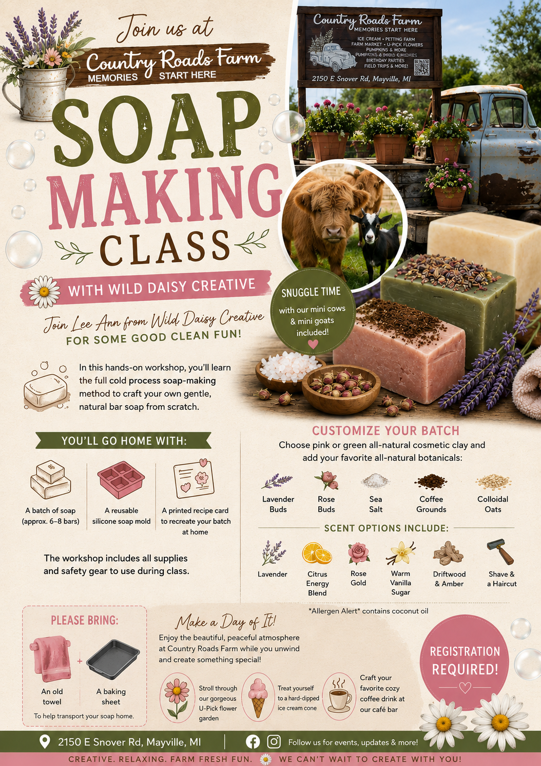 Creative Soap Making Workshop with Wild Daisy Creative