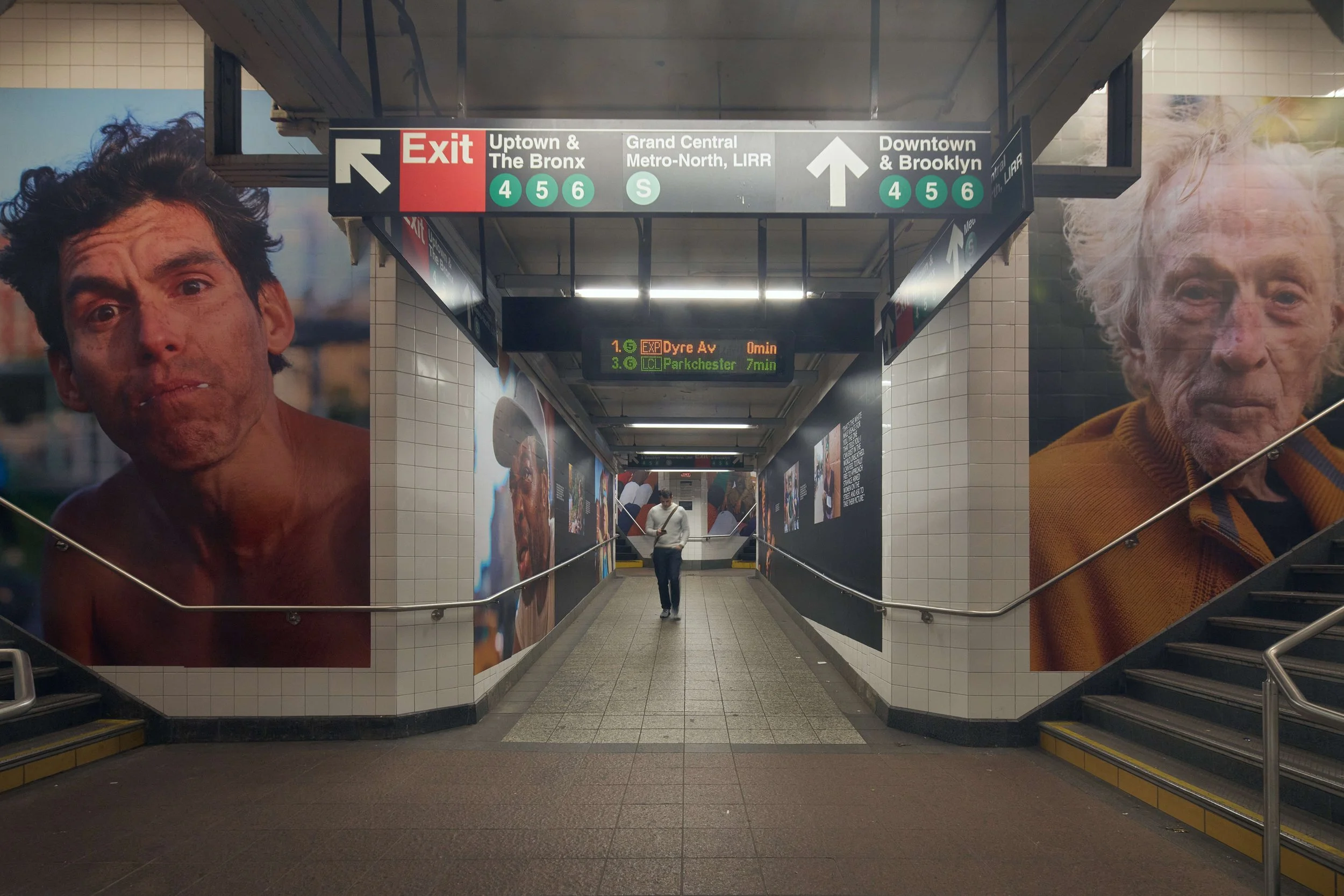 Below ground, all three levels of Grand Central’s Subway Station were transformed into an immersive experience designed by Andrea Trabucco-Campos, partner at Pentagram Design. It was the largest single-site activation in the history of the system.
