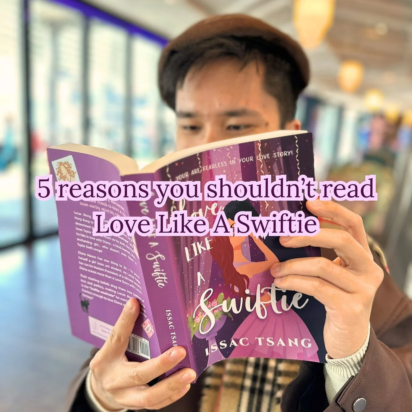 Comment what’s your reason to NOT read Love Like A Swiftie😤💖
If you hate smiling like an idiot while reading… 😡🫠 maybe don’t read Love Like A Swiftie. 📖❌
If you hate feeling like your chest is about to explode with happiness&