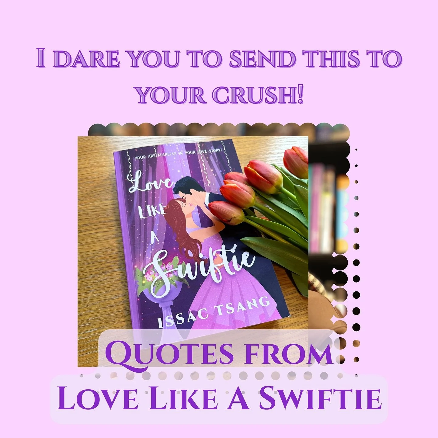 👉 DARE ALERT: Send this to your crush if you’ve ever caught feelings in the rain ☔💕
No context, no explanations — just these swoon-worthy lines from Love Like A Swiftie, the romance novel that turned all my delusions into a paperback ?