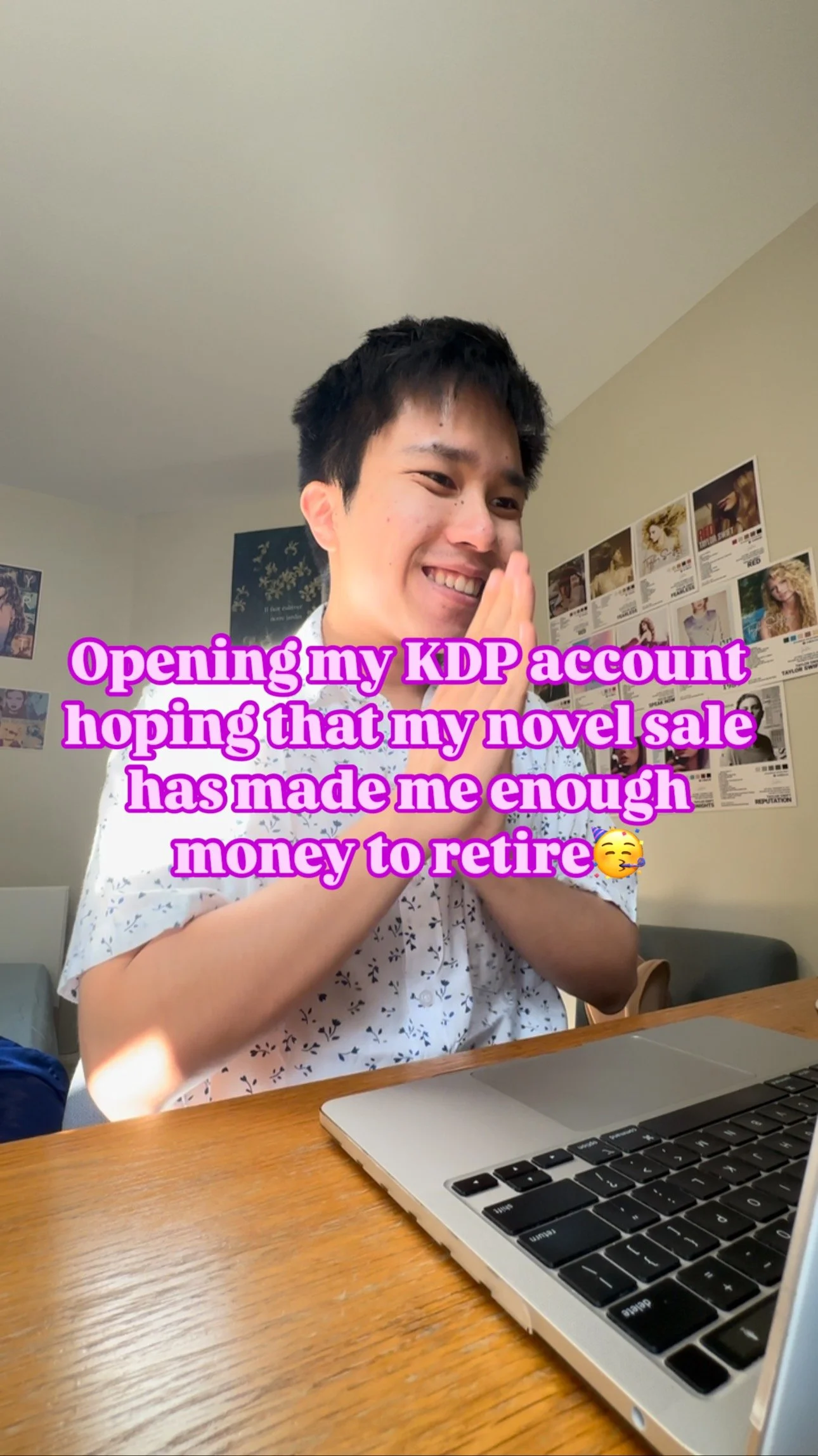 🚨 Click the link in bio and help a boy retire 😭💸📚
💻 Every morning, I log into my KDP dashboard like I’m checking my lottery numbers 🎰💰
🧚‍♀️ Hoping some magical Swiftie discovered Love Like A Swiftie and shared it with 10 million fr