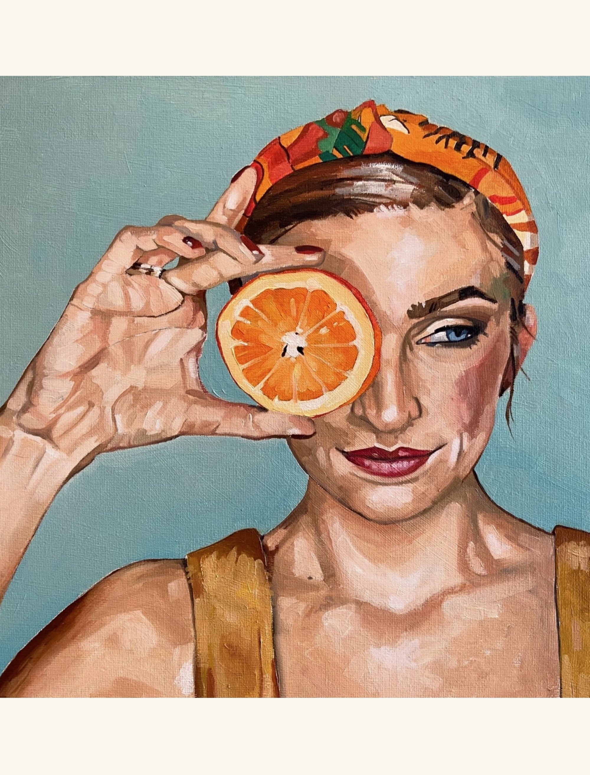 Orange - Oil on Canvas Board 40x30cm