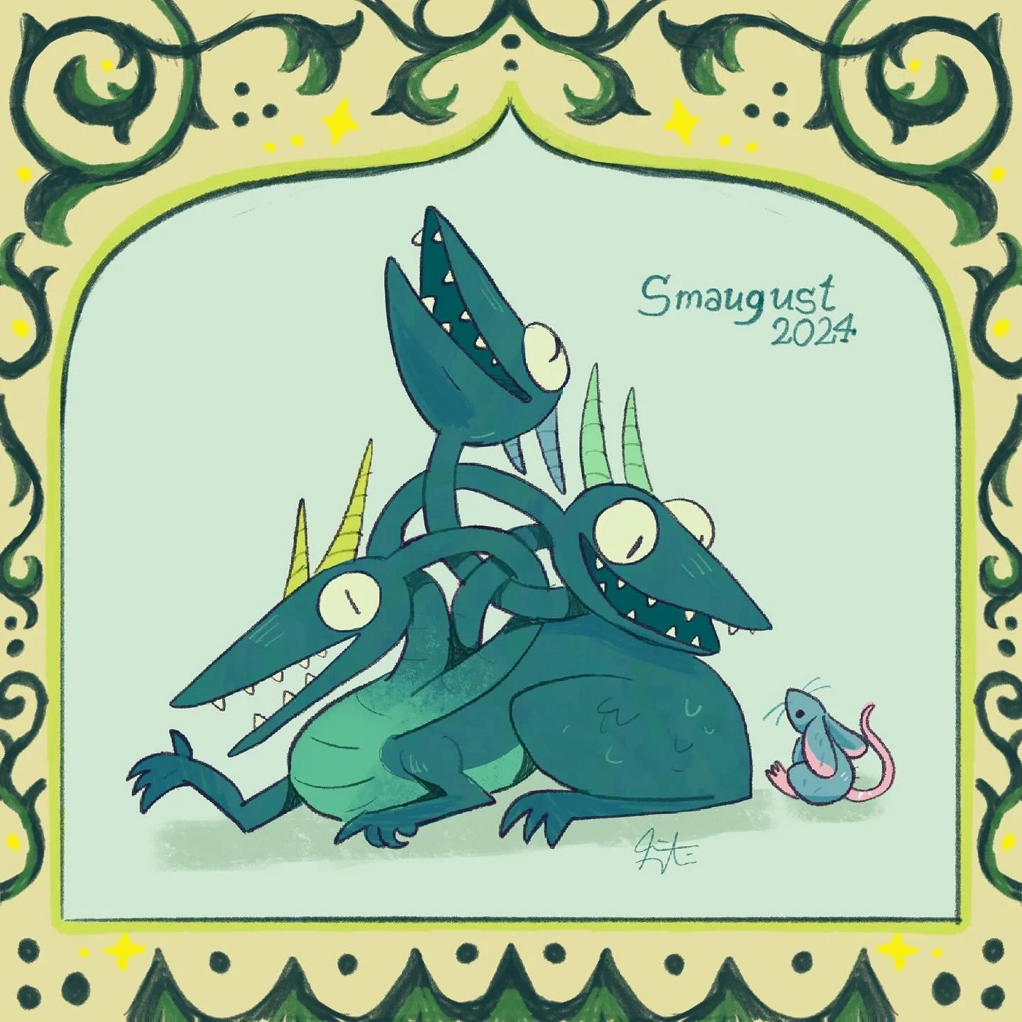 I&rsquo;m following @julfenart &lsquo;s prompt list :> #smaugust