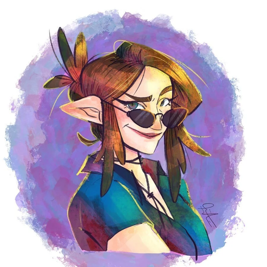 Sometimes I surprise myself&hellip; Thought I needed a profile pic update though I still like my current one. This self-portrait is sponsored by hyper-focus and procrastination ( .A.)9