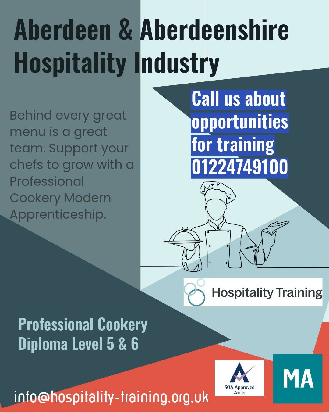 Designed for aspiring and experienced chefs, this Modern Apprenticeship supports learners to:
🔥 Develop advanced culinary skills
🔥 Improve kitchen efficiency and professionalism
🔥 Progress their career while earning on the job

Ideal for kitchens 