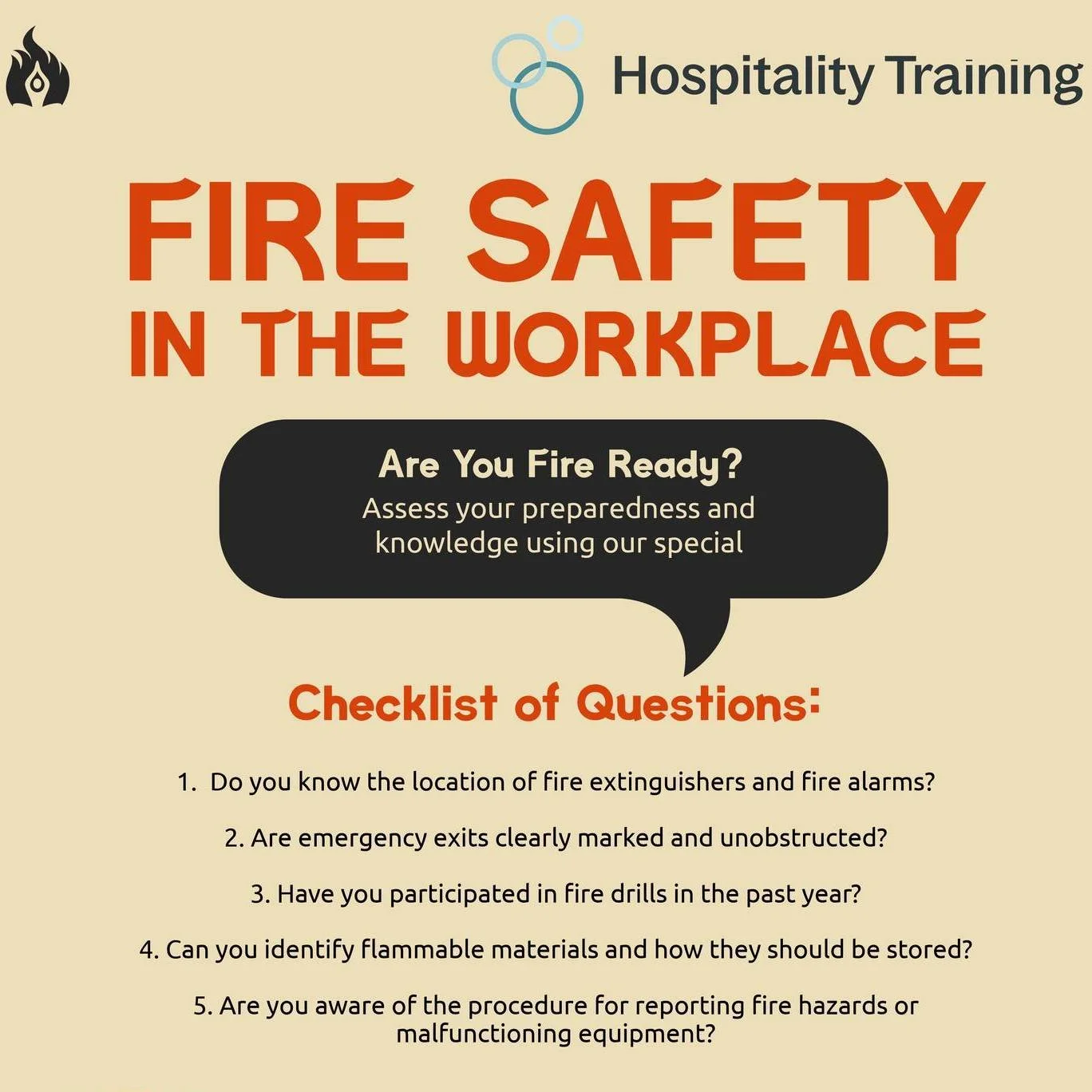 🔥 Fire Safety Level 2 &ndash; Thursday 26th January 🔥

Ensure your team are prepared and confident in the event of a fire. Our Qualsafe-certified Fire Safety Level 2 course covers:

✅ Understanding fire hazards and risks
✅ Types of fire and appropr