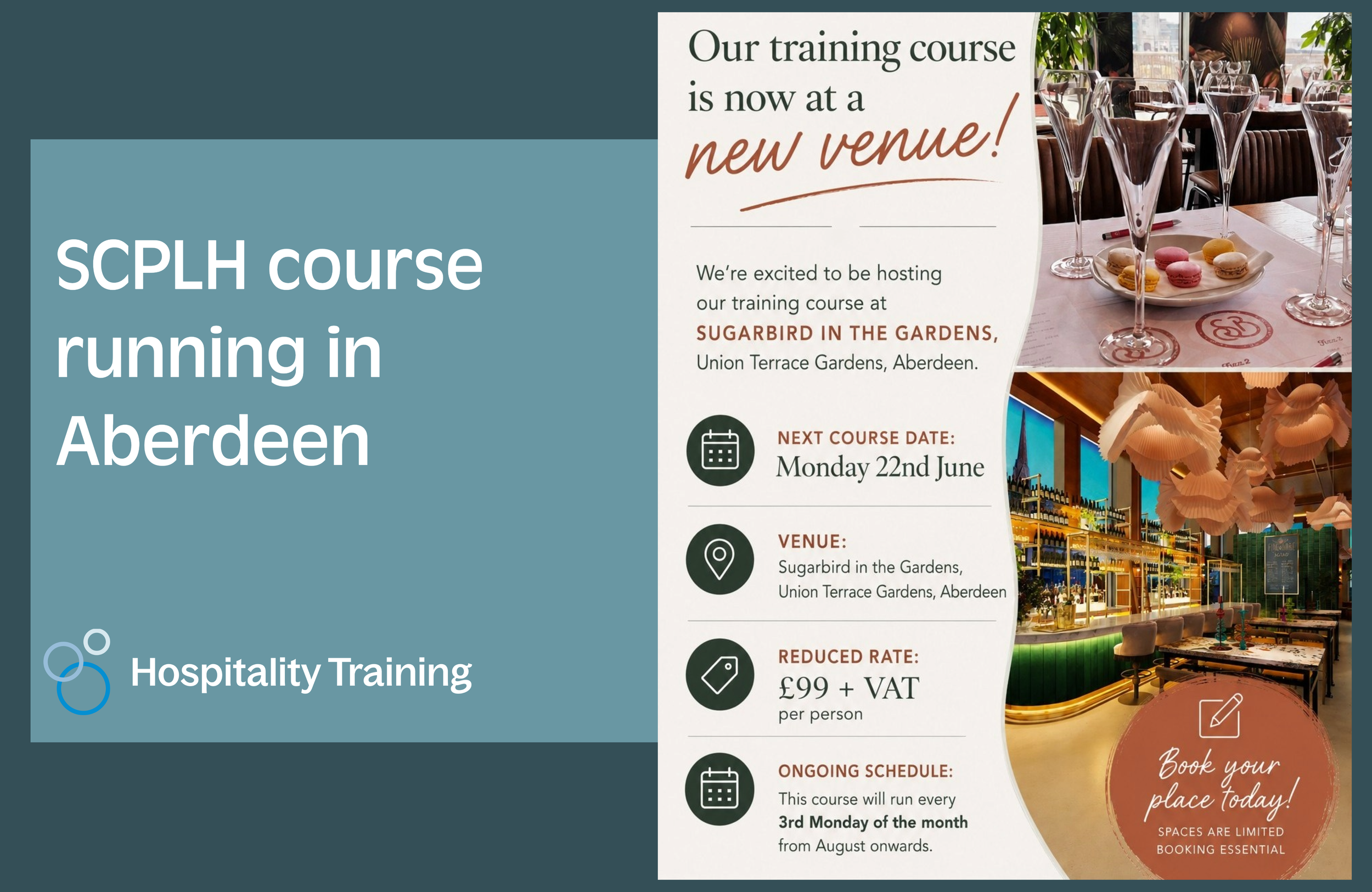 New venue for for our Scottish Certificate for Personal Licence Holders course