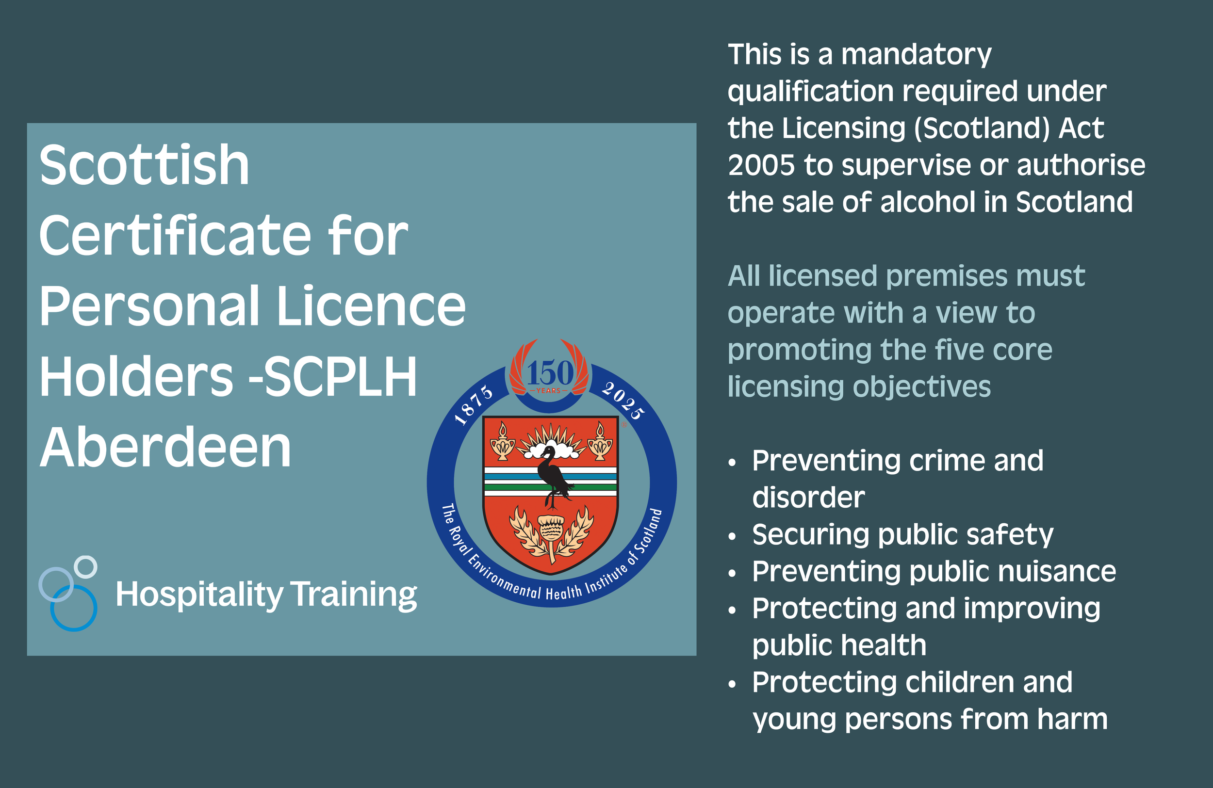 SCPLH - Scottish Certificate for Personal Licence Holders 