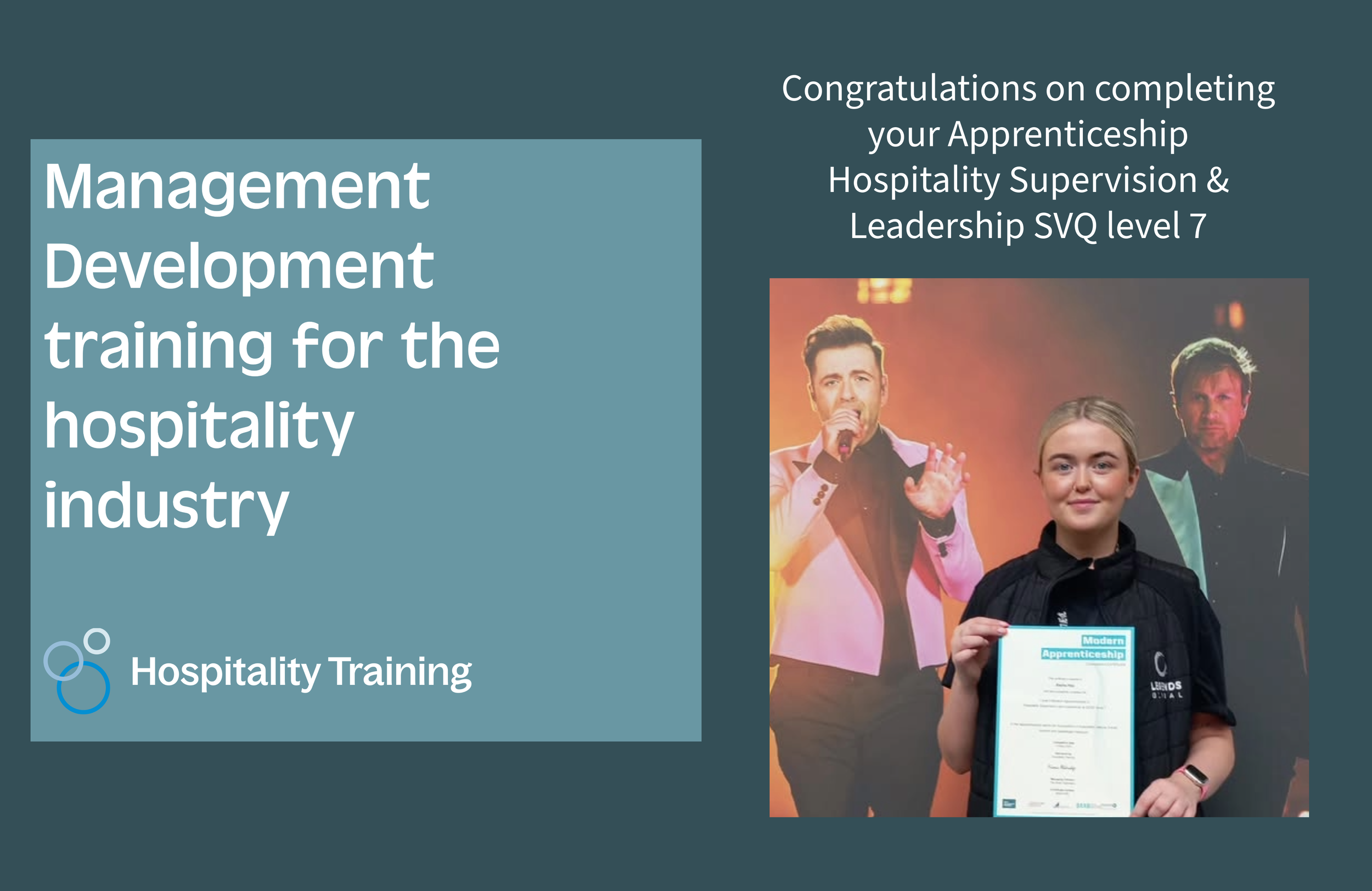 Another successful qualification gained! Hospitality Supervision &amp; Leadership SVQ level 7
