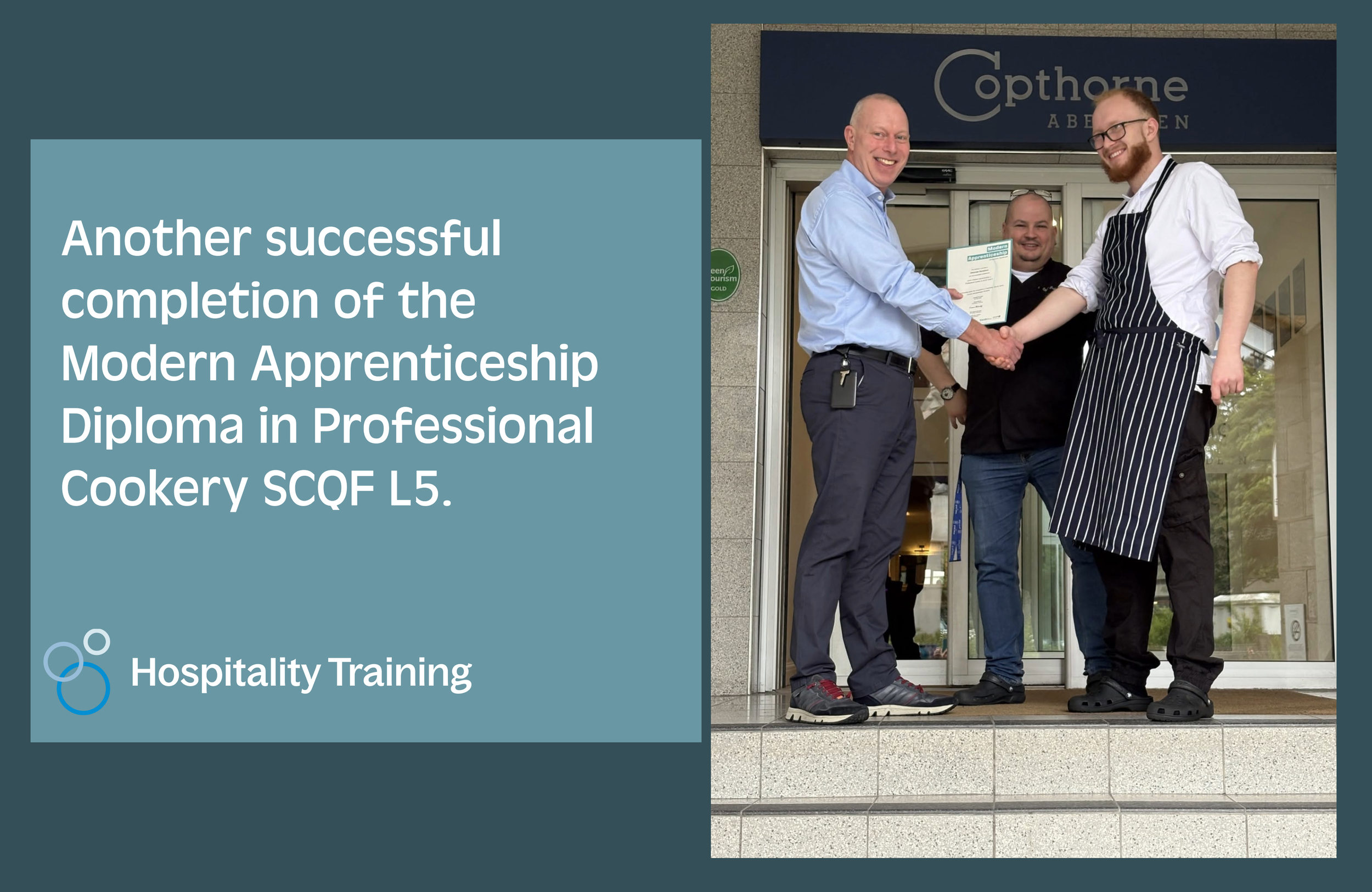 Another successful Modern Apprenticeship Diploma in Professional Cookery L5 gained