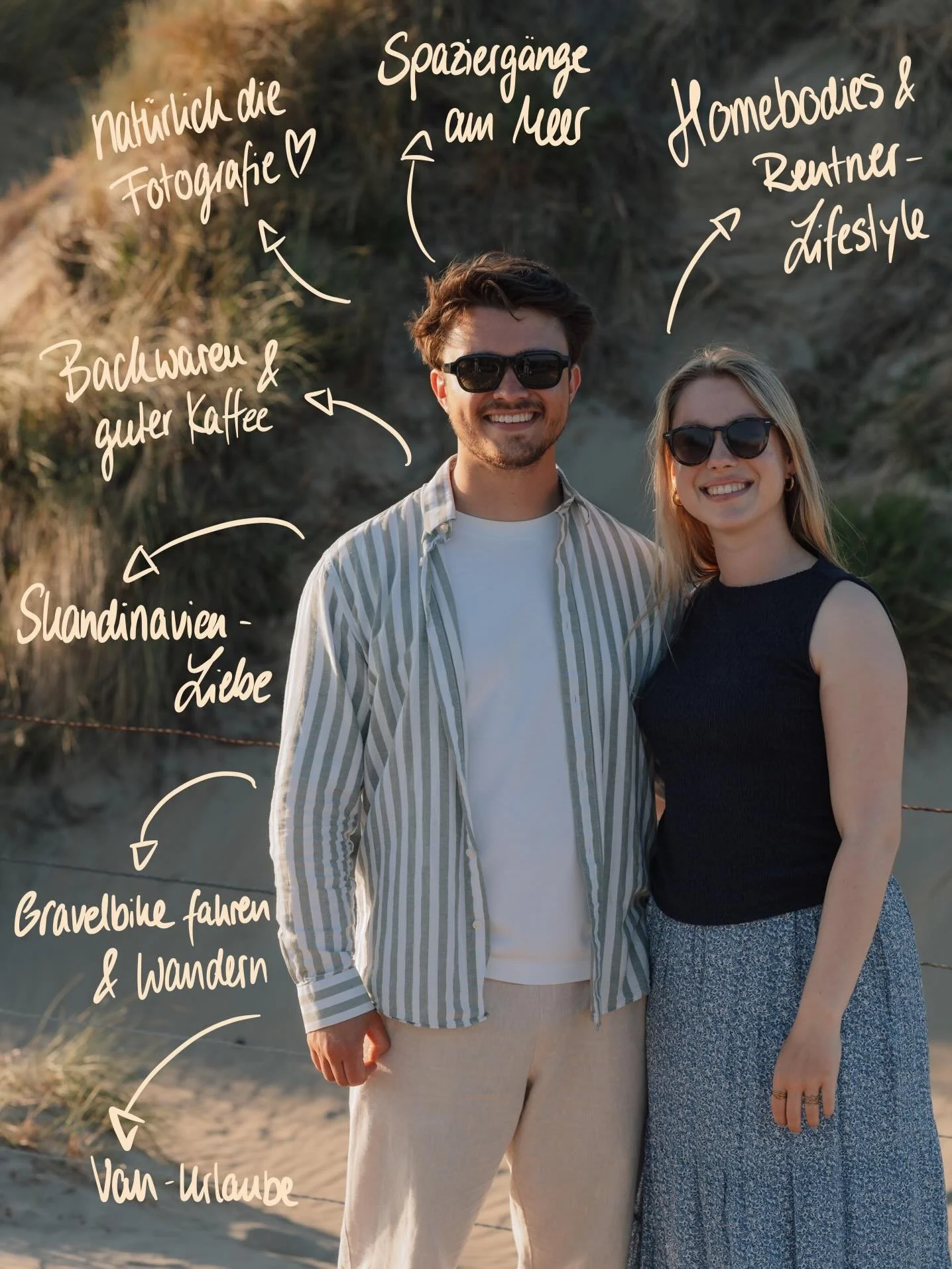 Meet the faces behind Wave Lens Photography🌊🌾 
Dies sind ein paar Fakten &uuml;ber uns, die ihr vielleicht noch nicht wusstet🌞 
Sch&ouml;n, dass ihr da seid!💛

#fehmarnfotografie #fehmarnfotograf #gettoknowus #wavelensphotography