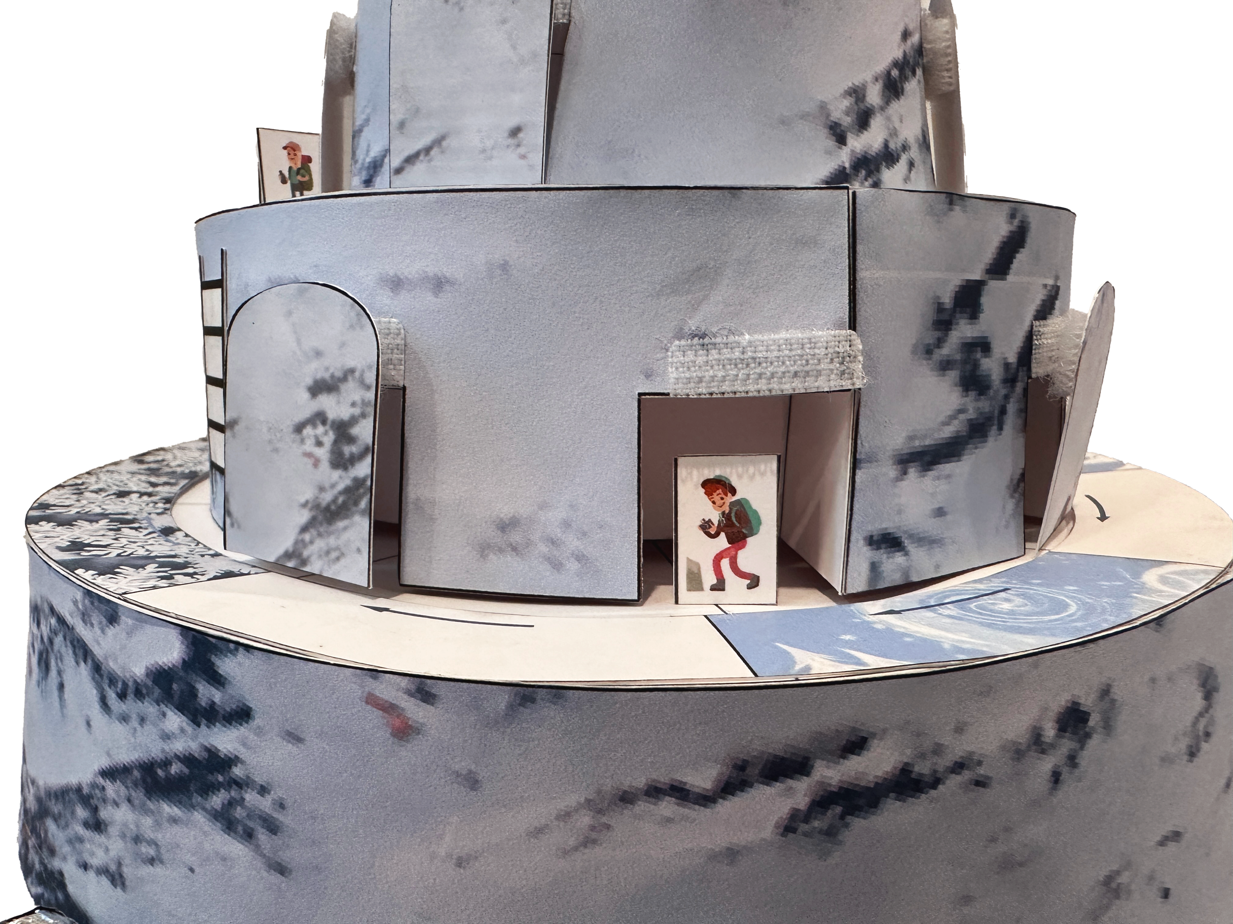 3D Game Board Close-Up